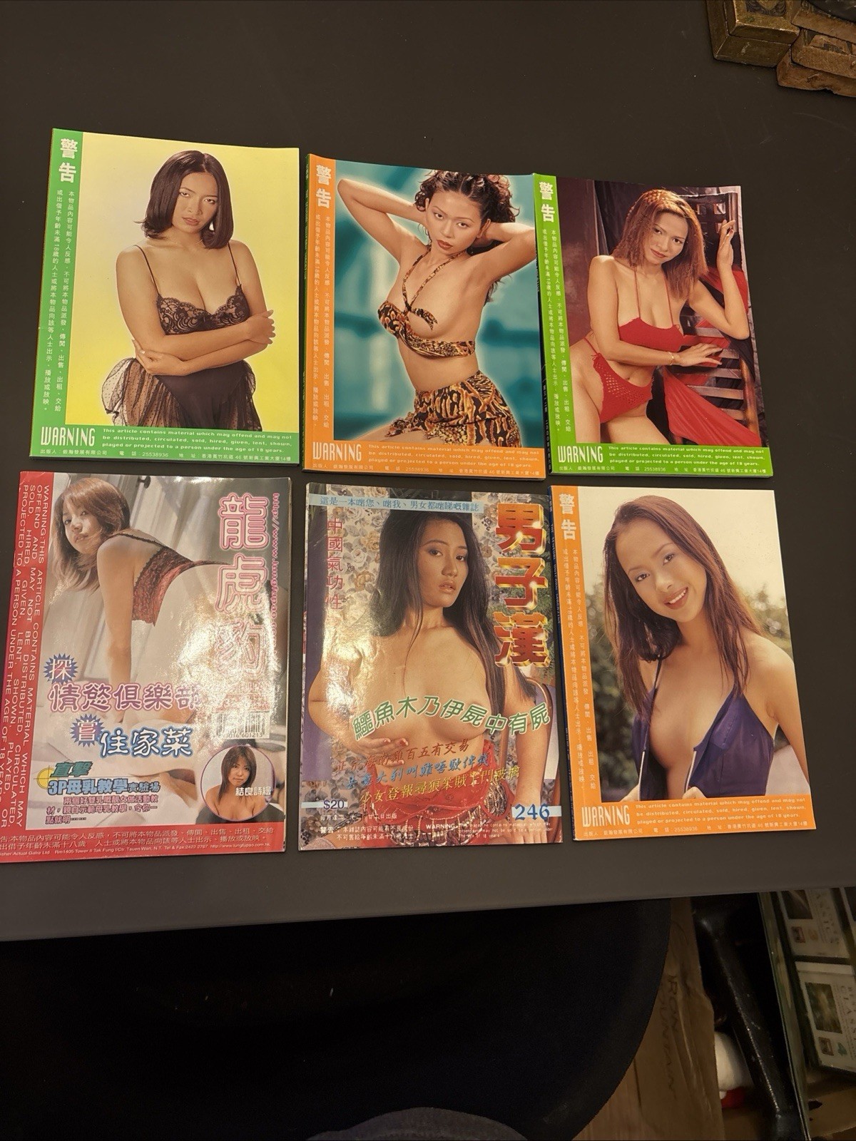 Rare Early 2000s Young Magazine Adult Asian Photo Book Lot Of 6 Hong Kong