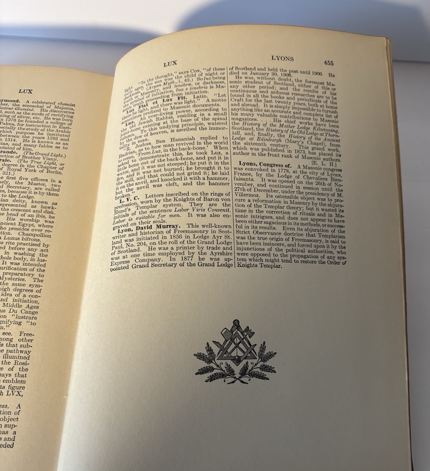 1921 Mackey Encyclopedia of Freemasonry Vol 1 Masonic History Co. Illustrated