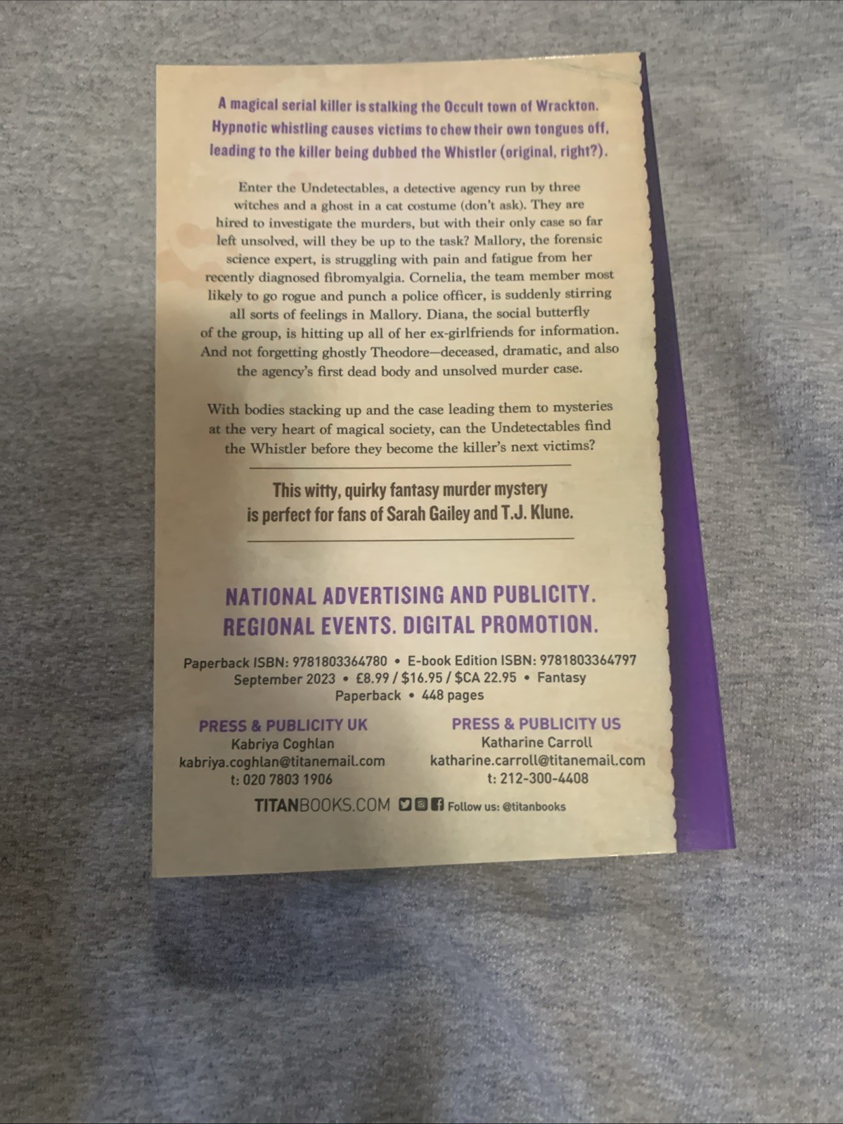 The Undetectables by Courtney Smyth- Uncorrected Proof ARC