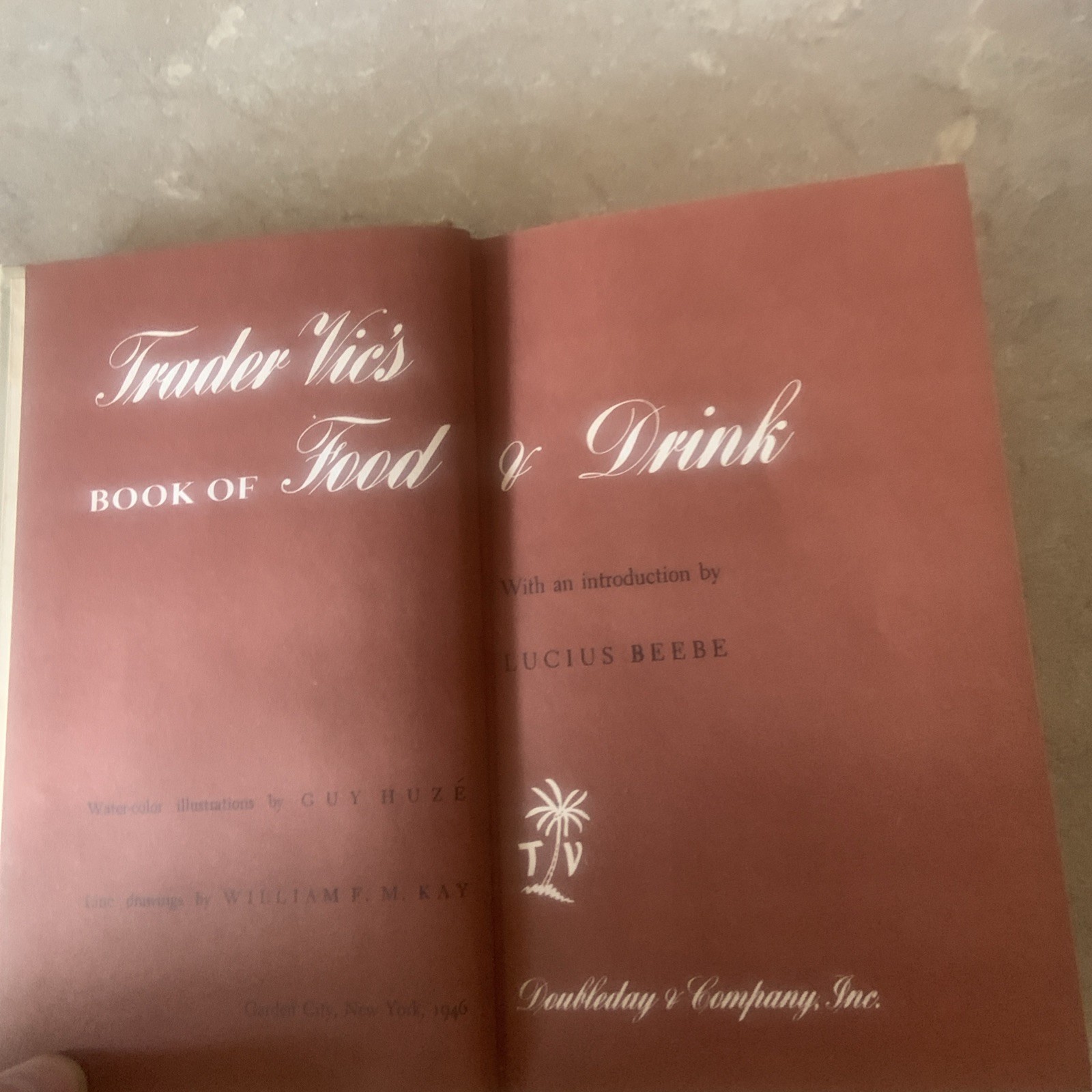 Trader Vics Book of Food and Drink 272 Pages Copyright 1946