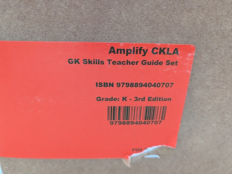 AMPLIFY GK Teacher Guide Set Units 1-10, Assessment Guide and Take Home Pages
