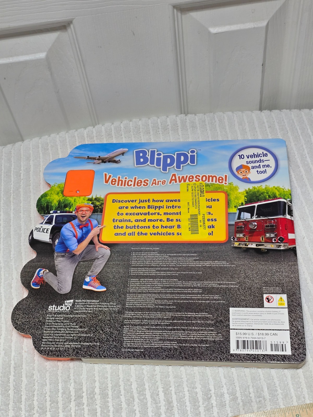 Blippi: Vehicles Are Awesome! by Thea Feldman 2023 Children’s Board Books