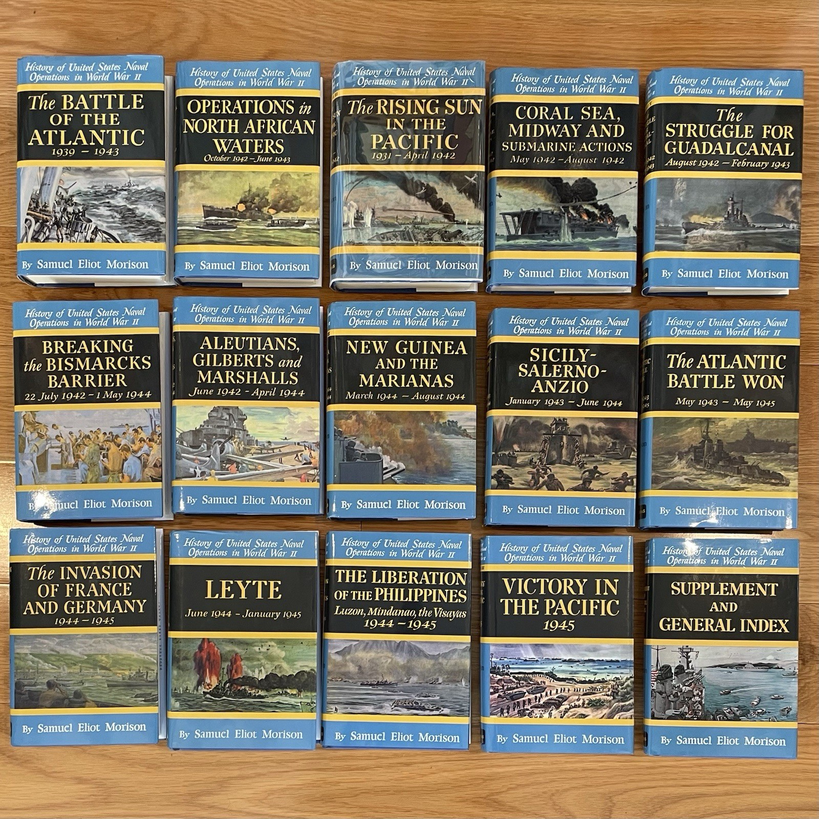 History of U.S. Naval Operations WWII – Morison Complete Multi-Volume Set