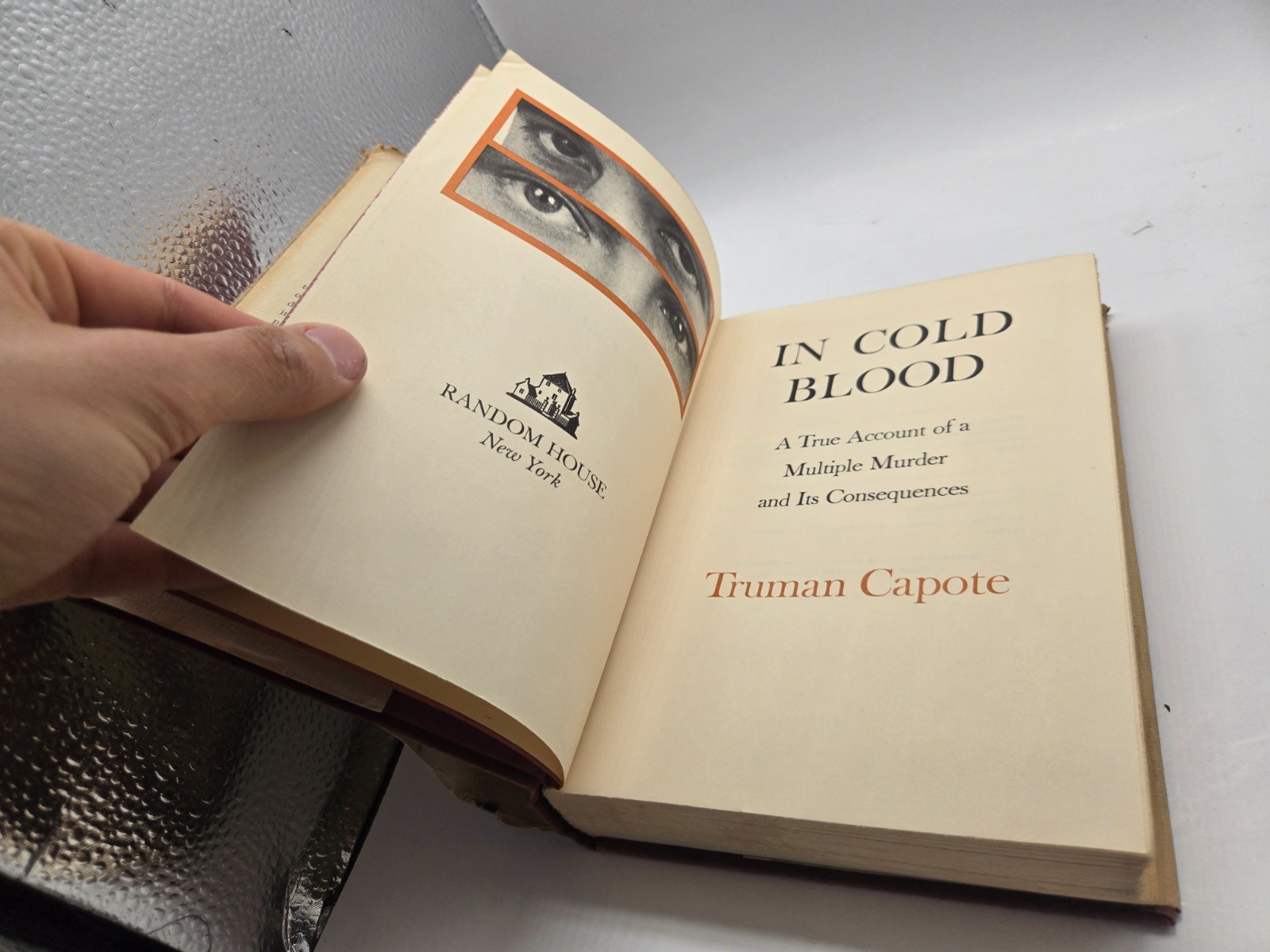 In Cold Blood Truman Capote HC DJ VTG Book 1965 First Printing/Edition