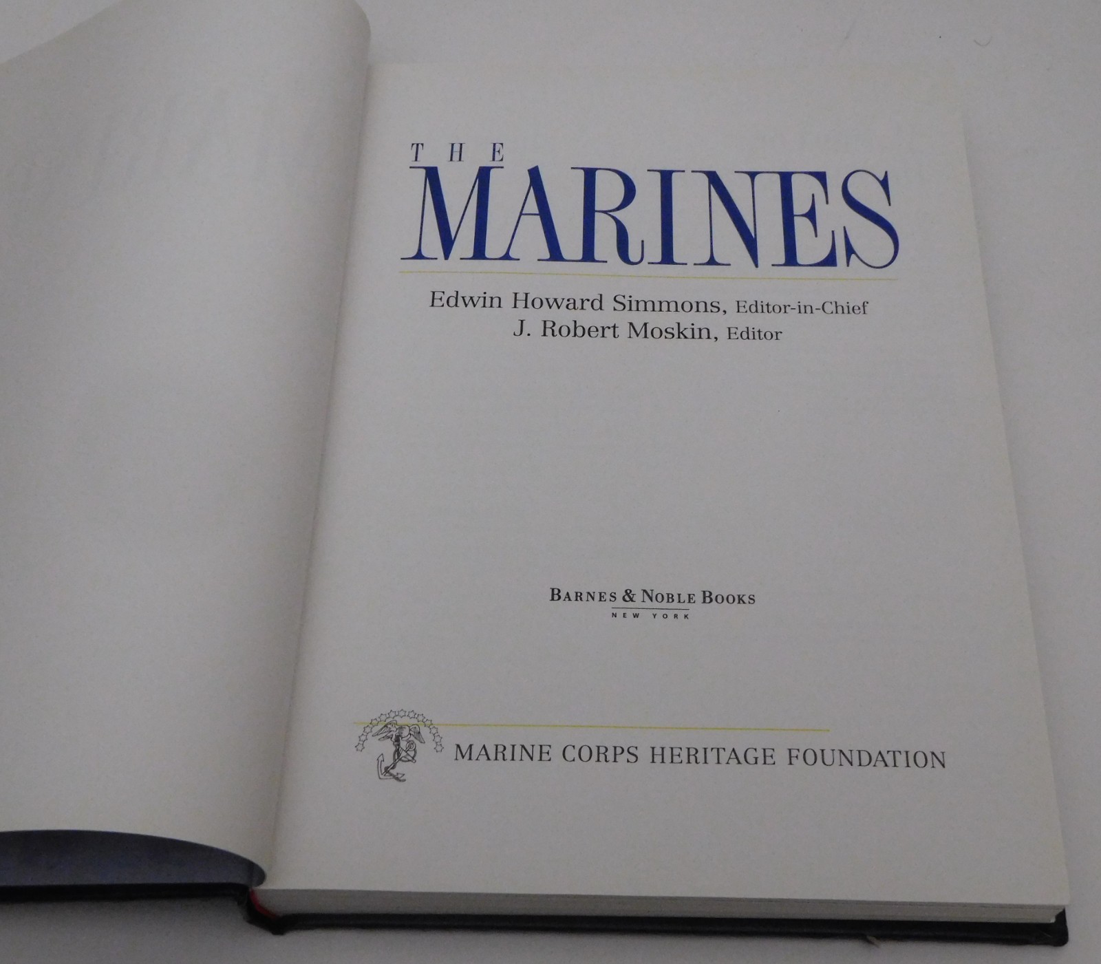 The Marines Hardcover Coffee Table Book USMC History 359 Pages Oversized
