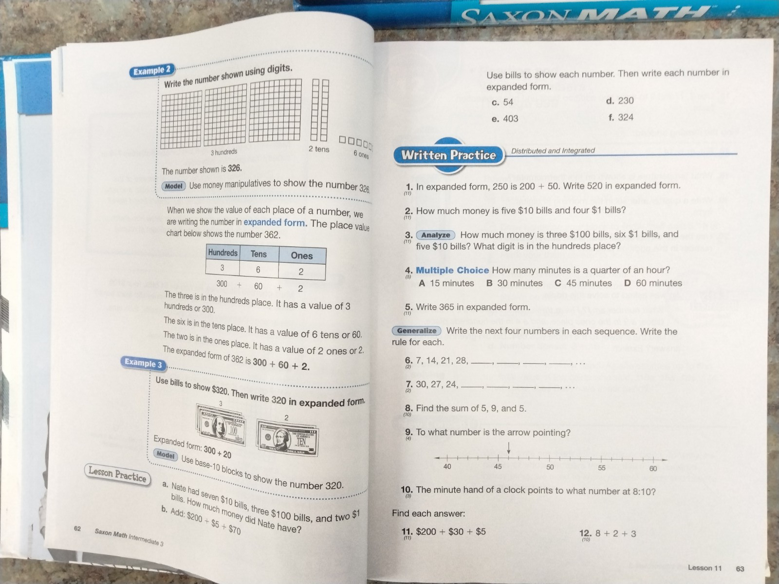 Saxon Math Intermediate 3 Student Edition