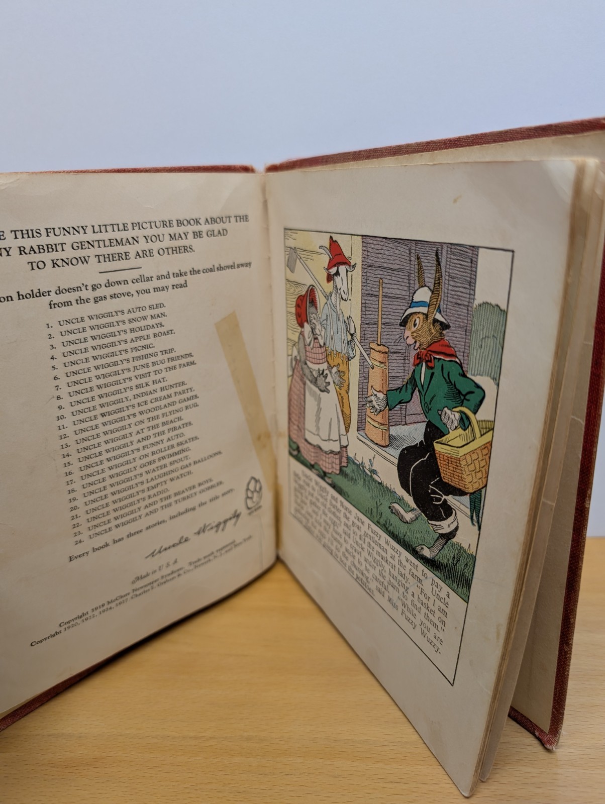 Antique UNCLE WIGGILY’S STORY BOOK 1921 A. L. BURT COMPANY