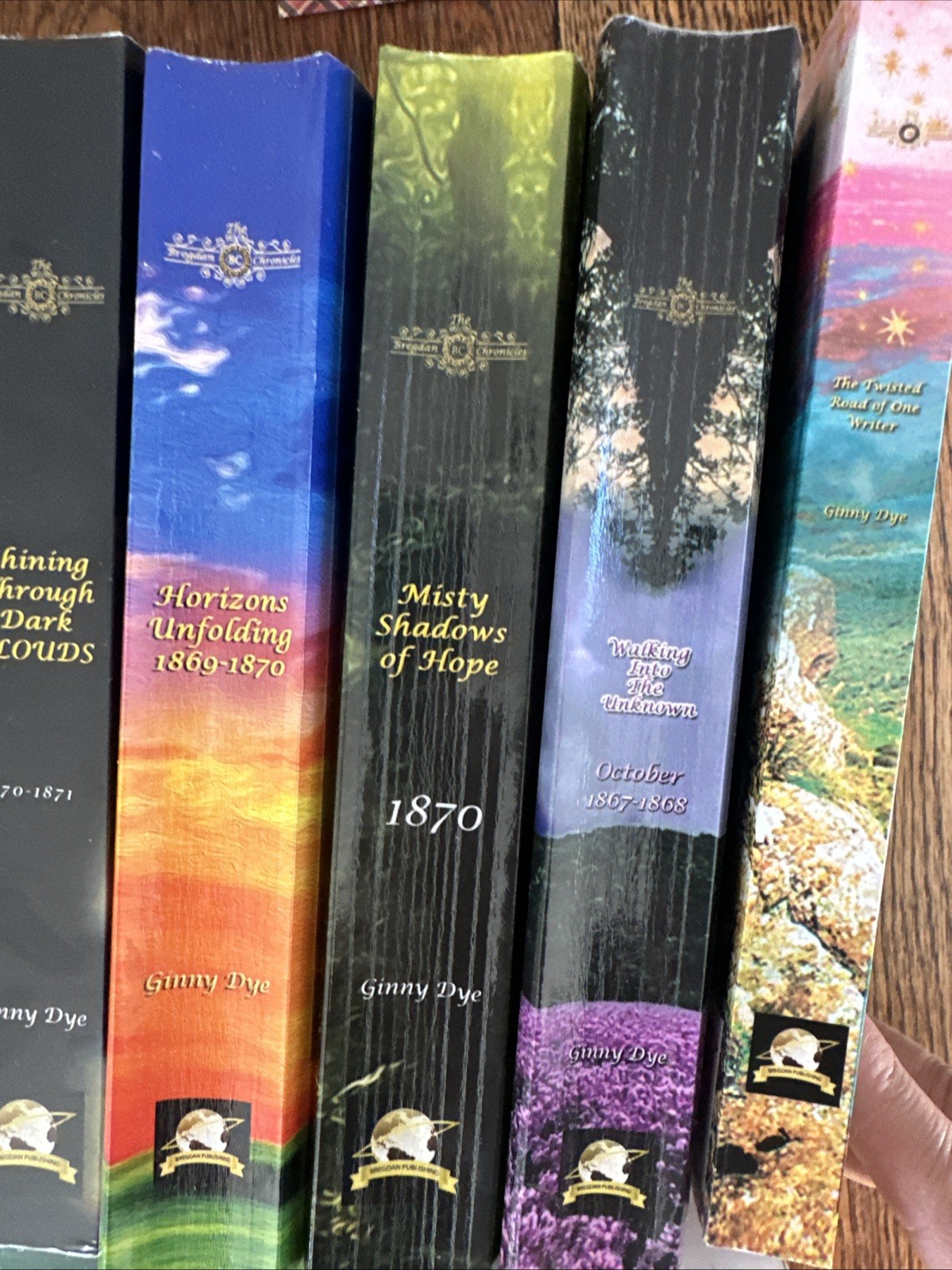 Ginny Dye THE BREGDAN CHRONICLES Lot of 15 Books 1861+ NICE!!