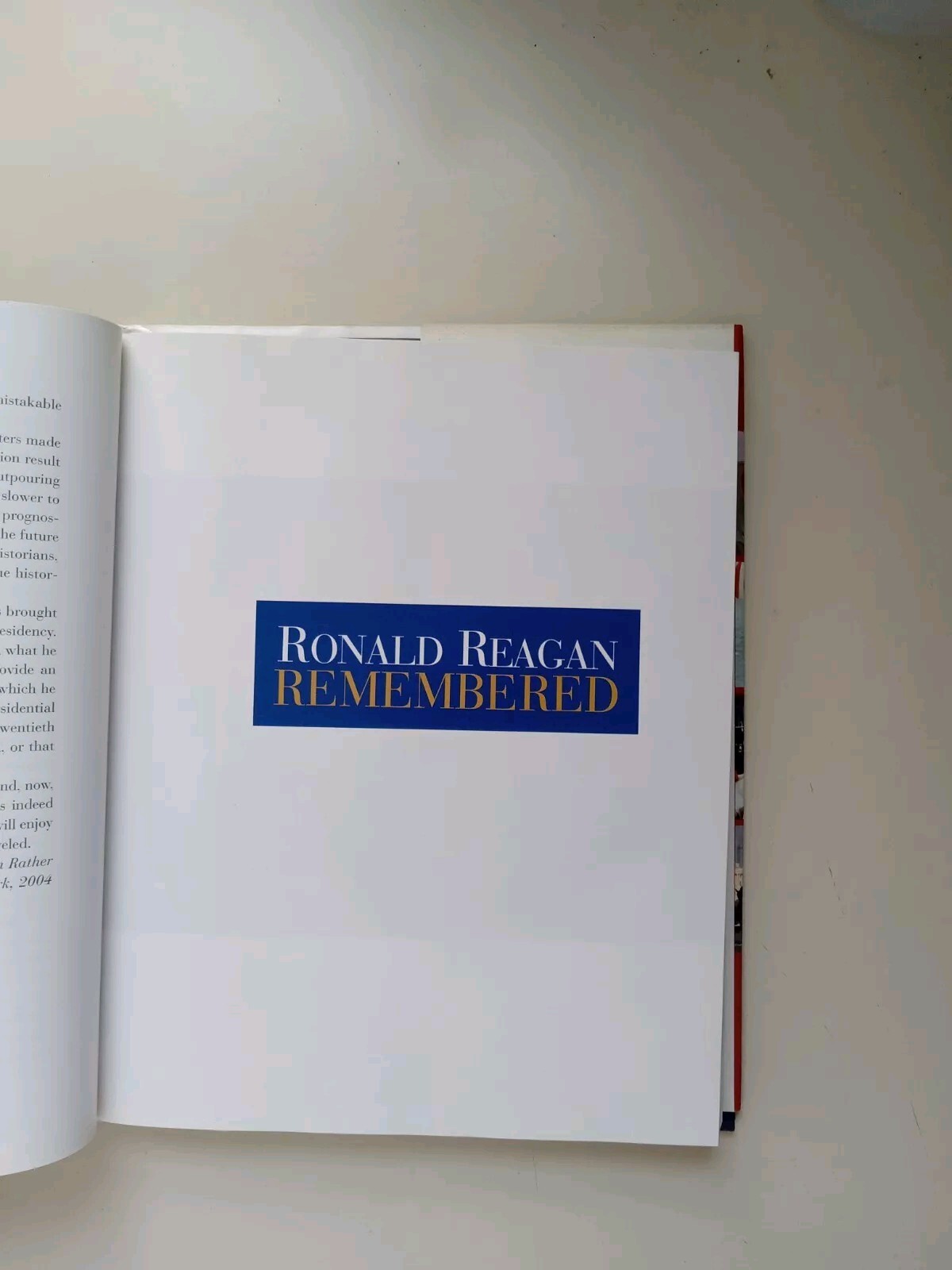 Ronald Reagan Remembered by CBS News Staff (2004, Hardcover / Dvd)