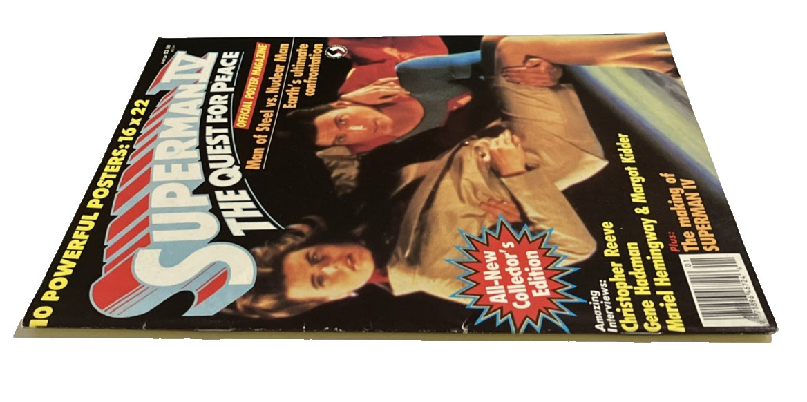 Superman IV The Quest for Peace Official Poster Mag. All New Collector’s Edition