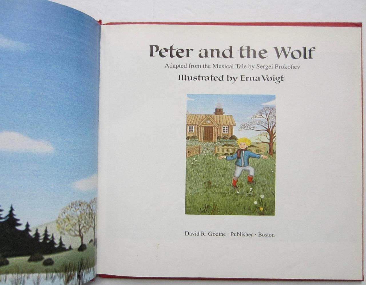 PETER AND THE WOLF ~ Sergei Prokofiev ~ Erna Voigt ~ Vintage Childrens Book DJ