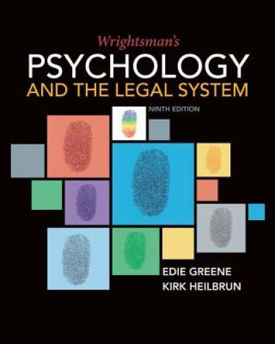 Wrightsman’s Psychology and the Legal System – Hardcover By Greene, Edith – GOOD
