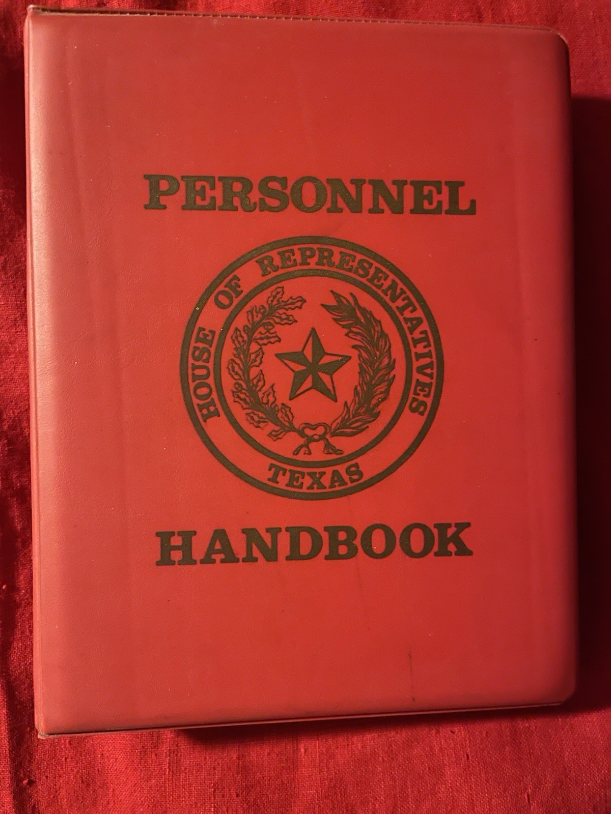 Personnel Handbook House of Representatives Texas 1974 Fields/Saucedo
