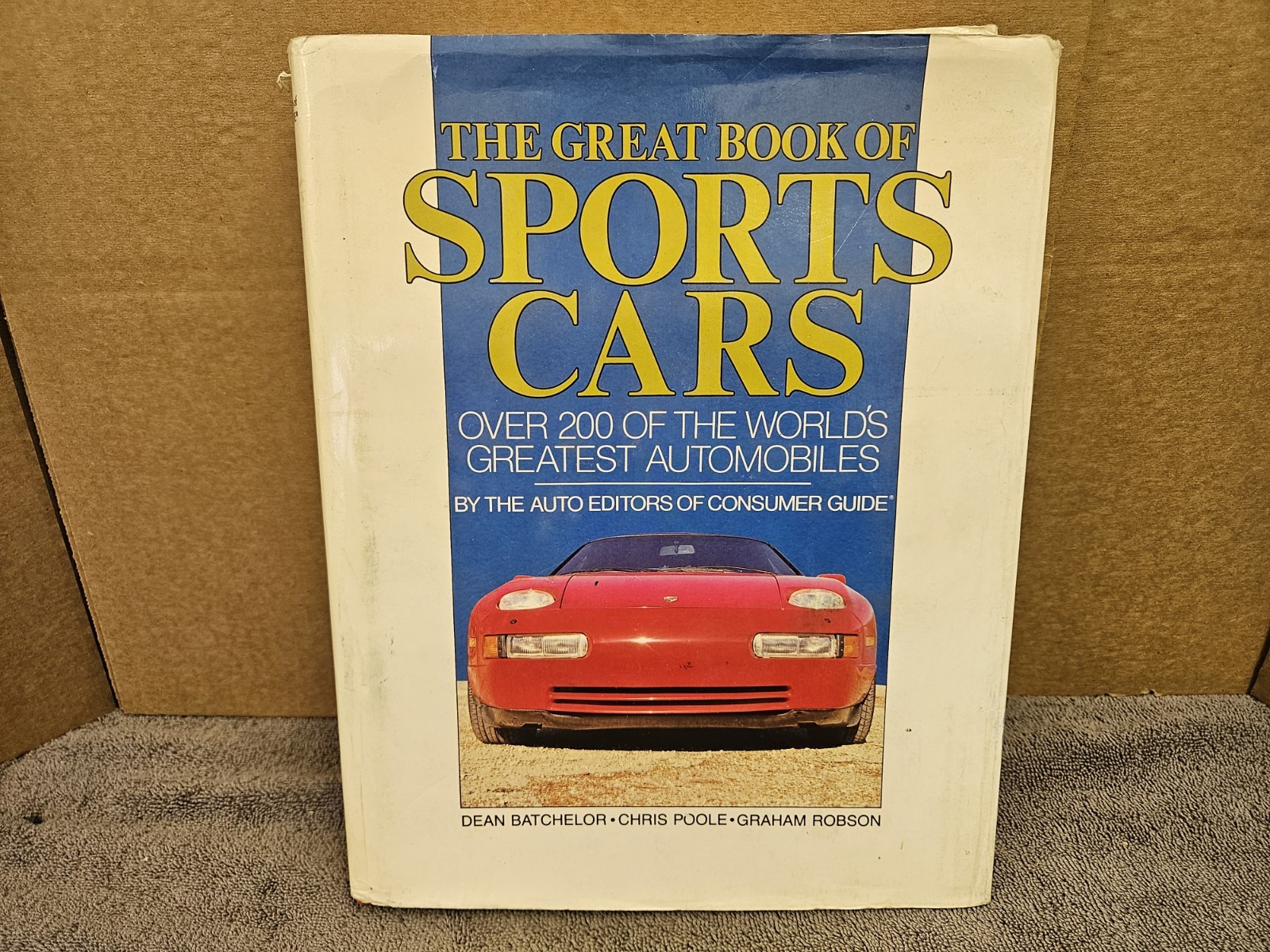 The Great Book of Sports Cars 1988 Hardcover Consumer Guide 420 Pages DJ