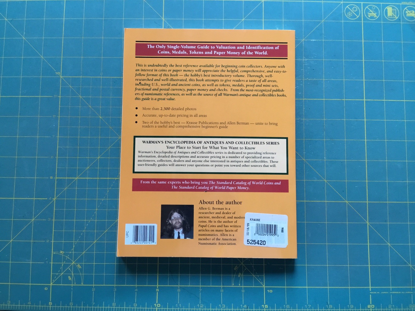 1999, Warman’s Coins & Paper Money by ALLEN BERMAN, 254 Pages Book Many Pictures