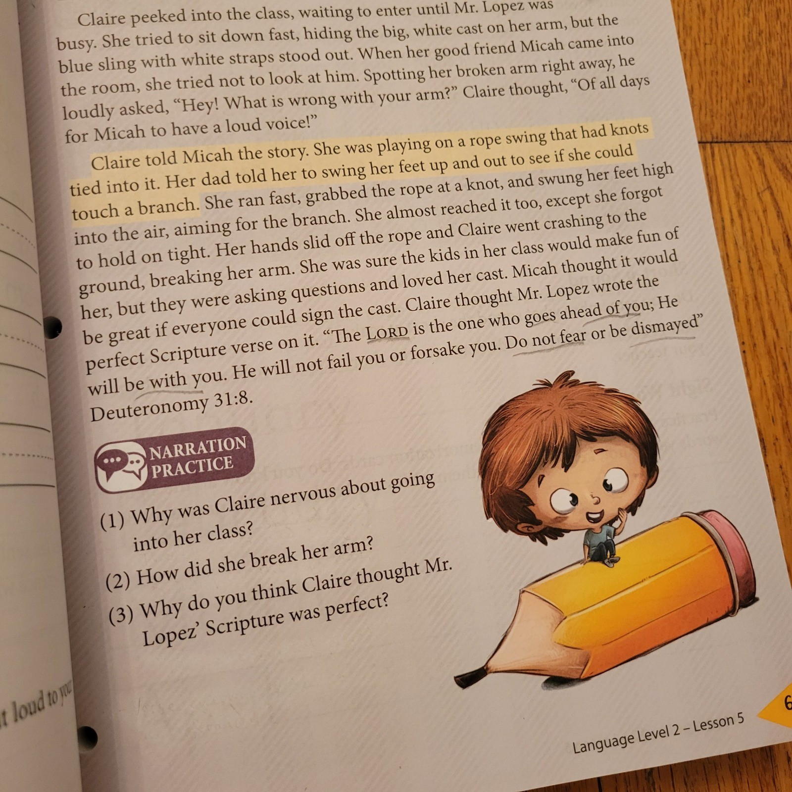 MasterBooks Language Lessons for a Living Education Level 2 Curriculum Workbook