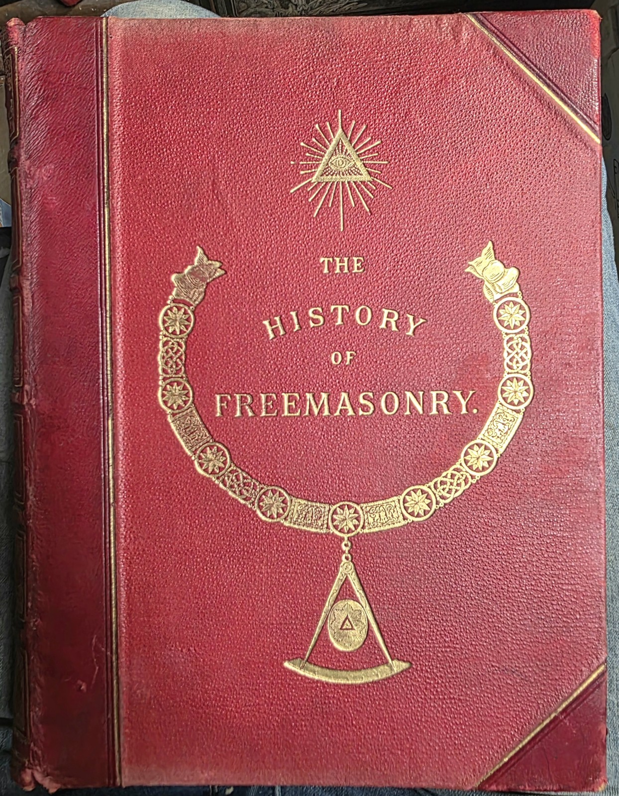 1884, 1st, THE HISTORY OF FREEMASONRY, by ROBERT FREKE GOULD, 3 BOOK SET VOL 1-3