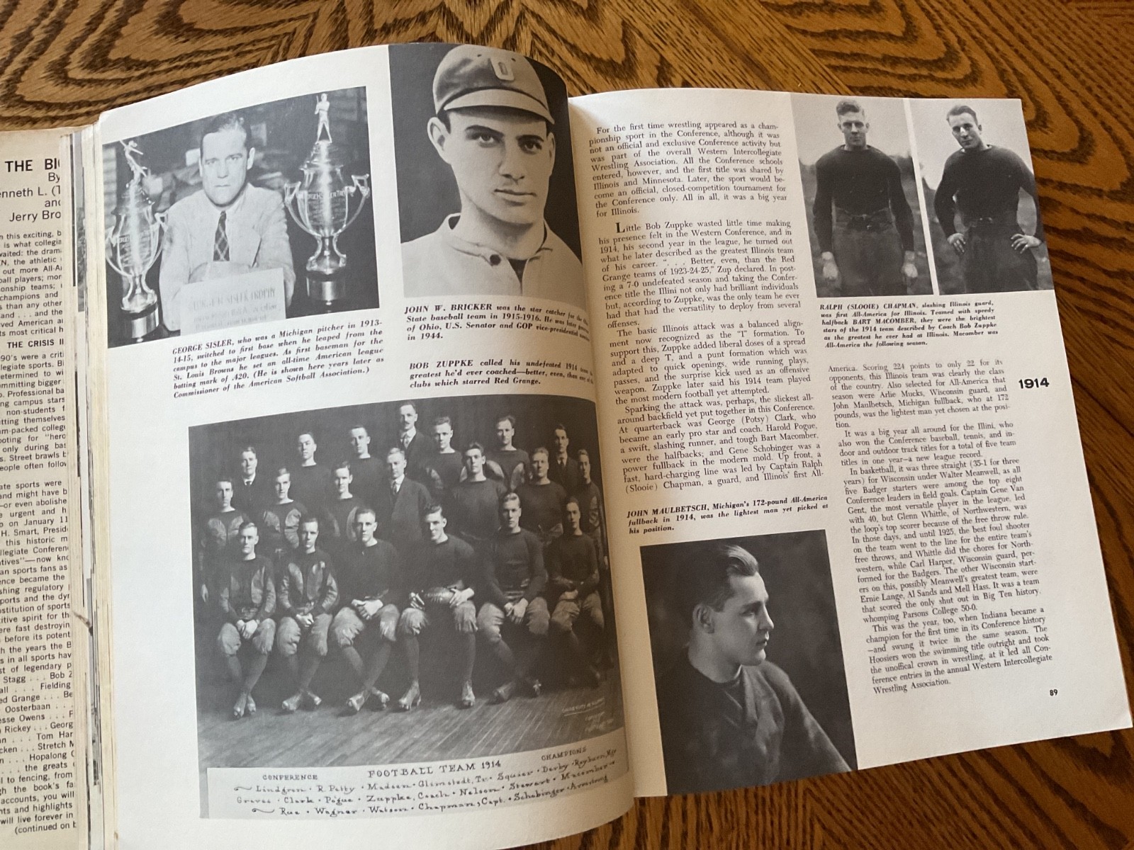 1967 “THE BIG TEN” BY TUG WILSON AND JERRY BRONDFIELD – 496 Pages