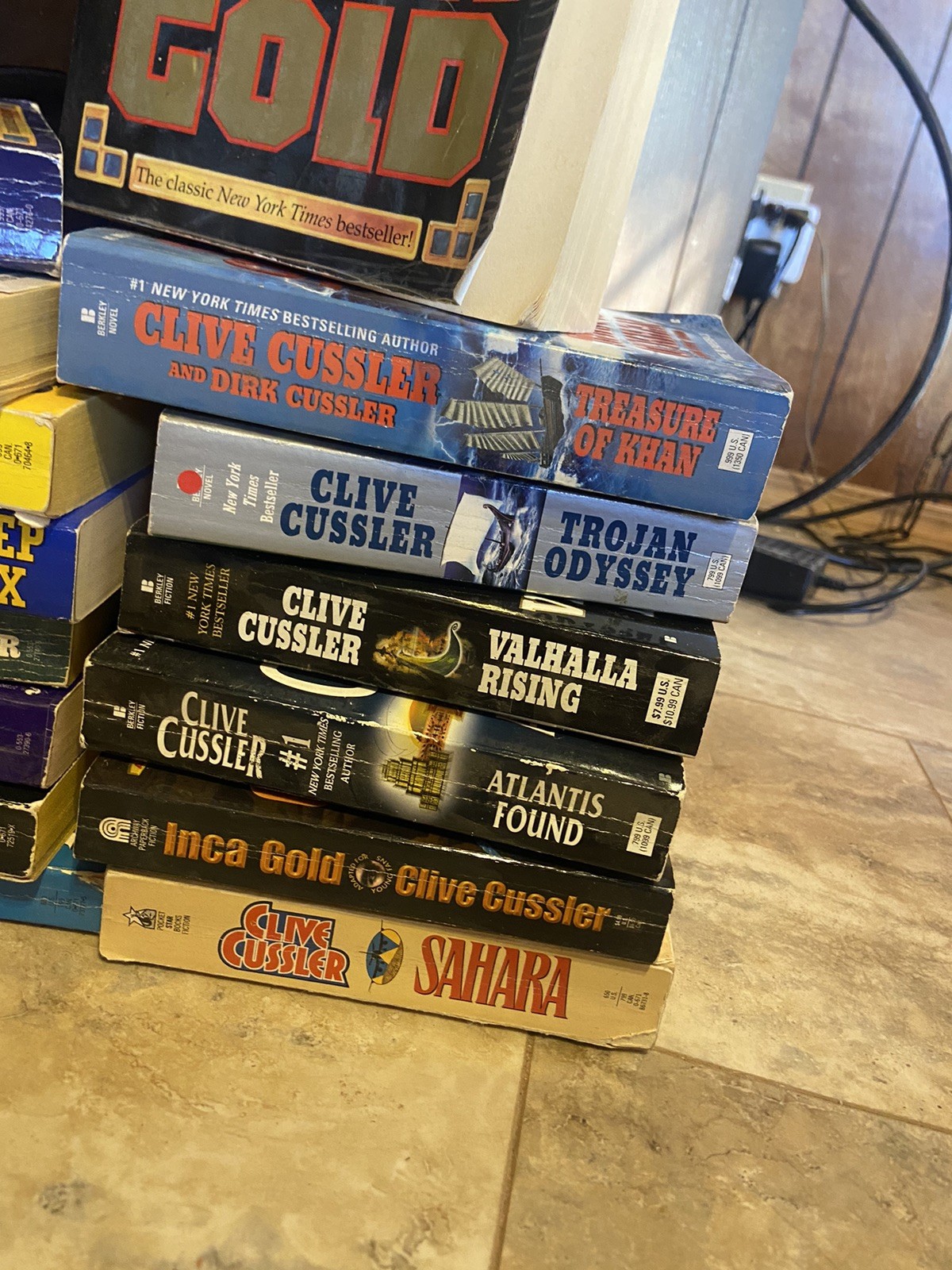 Clive Cussler 14 Book Lot Dirk Pitt Treasure Sea Adventure Novels 14 In Set