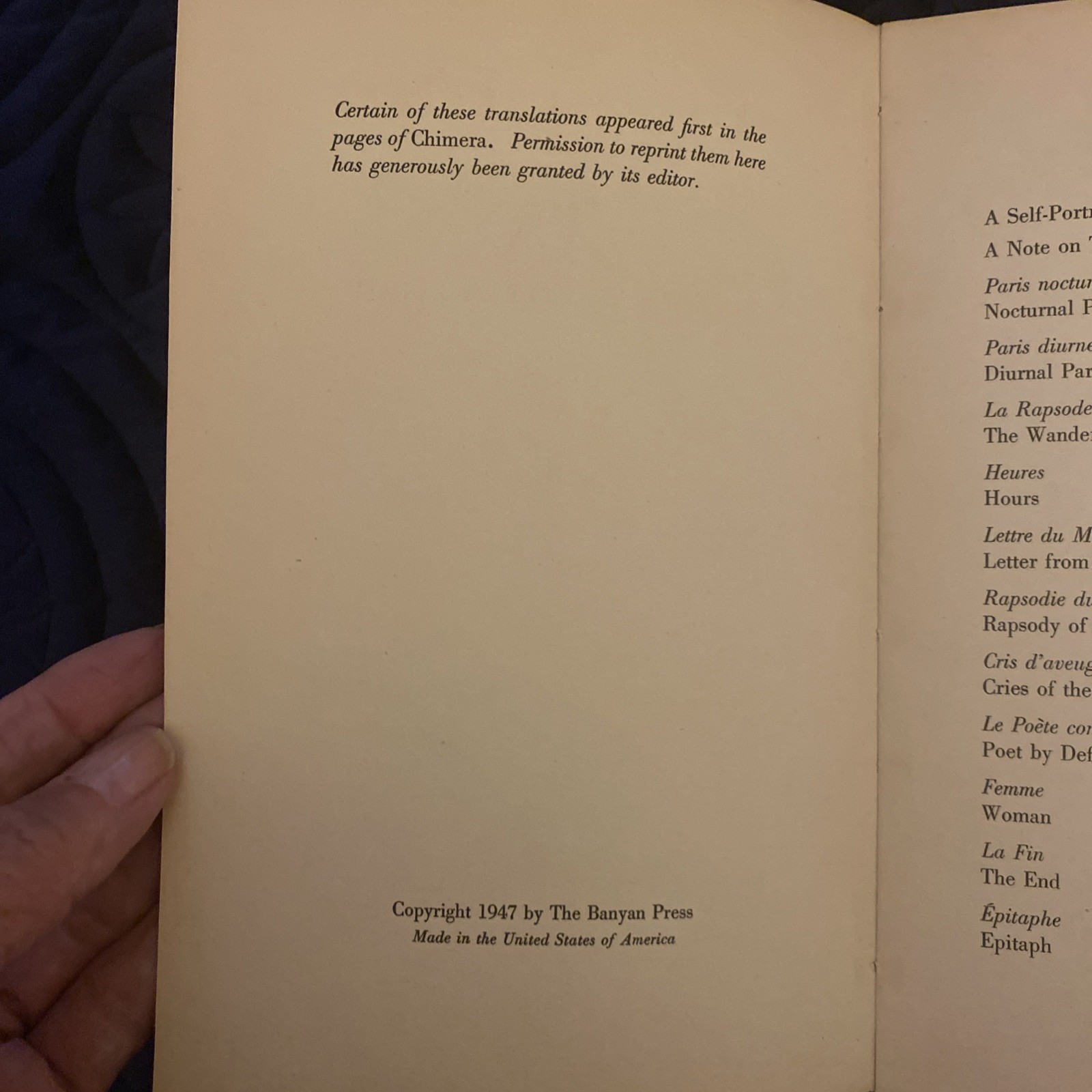 Tristan Corbiere / Poems This #838 of #1060 1st ed 1947 Banyan Press Nice Copy