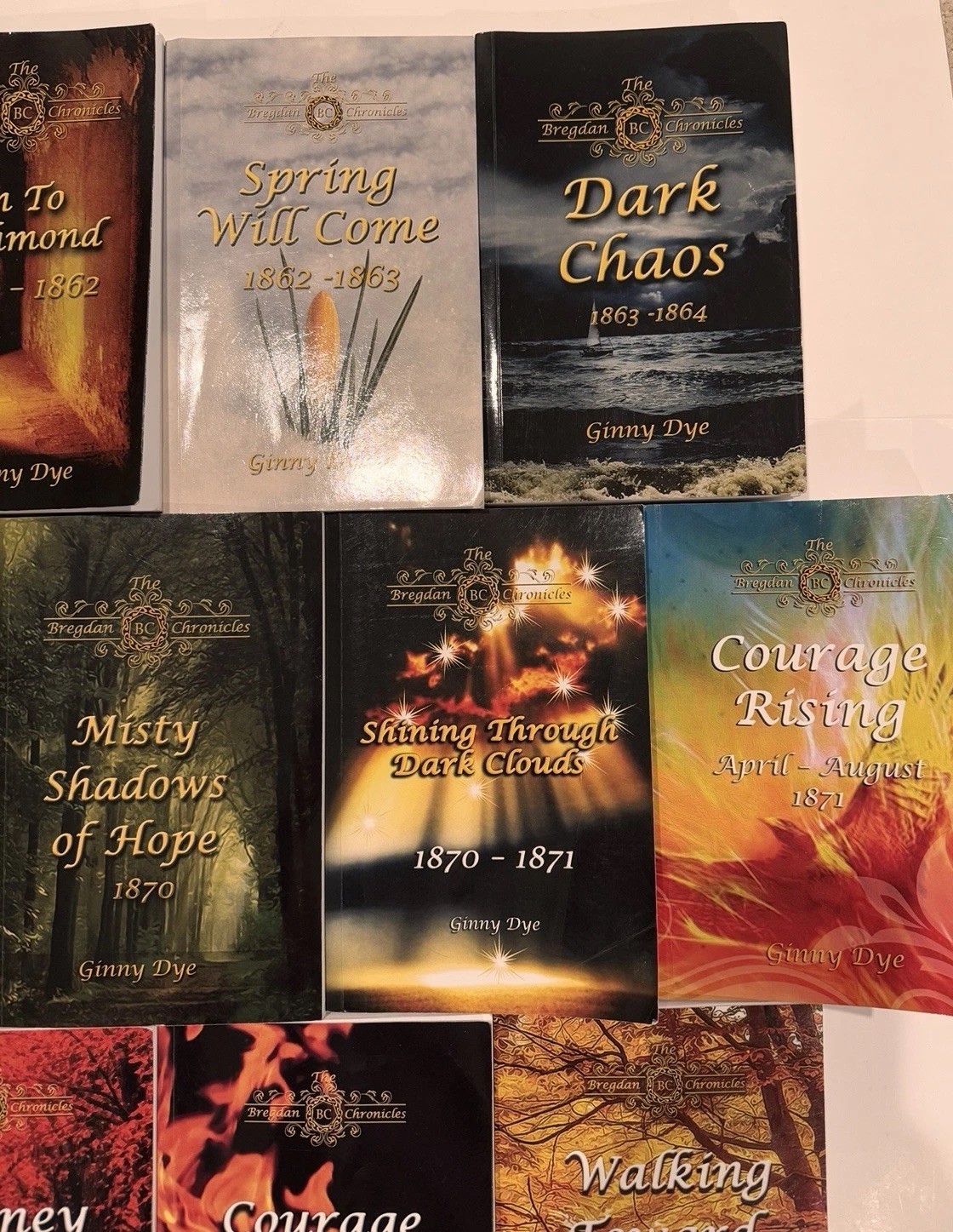 The Bregdan Chronicles GINNY DYE 13 Historical Book Lot 1-4 & 12-20