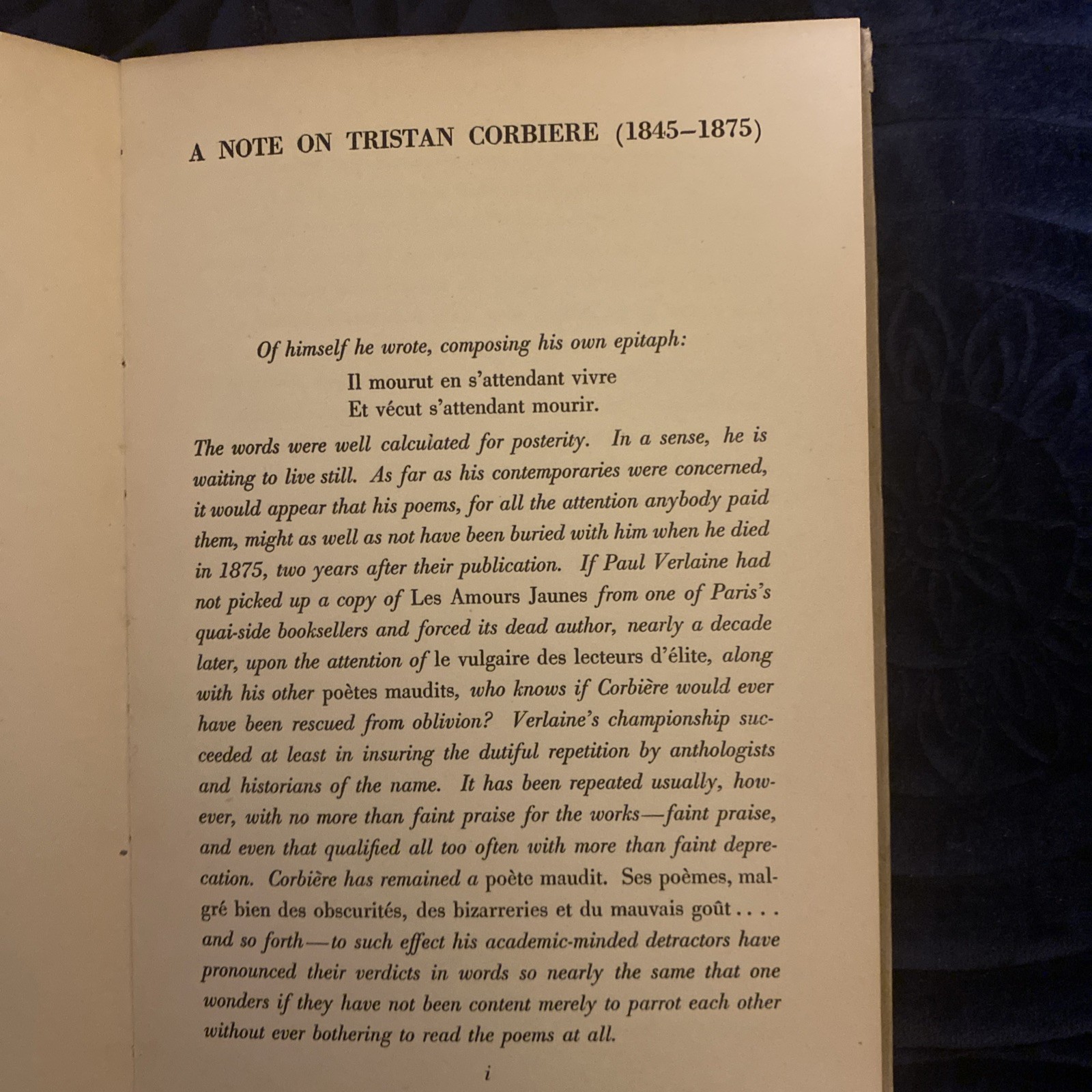 Tristan Corbiere / Poems This #838 of #1060 1st ed 1947 Banyan Press Nice Copy