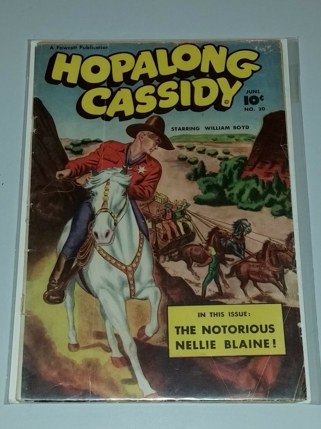 HOPALONG CASSIDY #20 G/VG (4.5) DC FAWCETT GOLDEN AGE JUNE 1948 < **