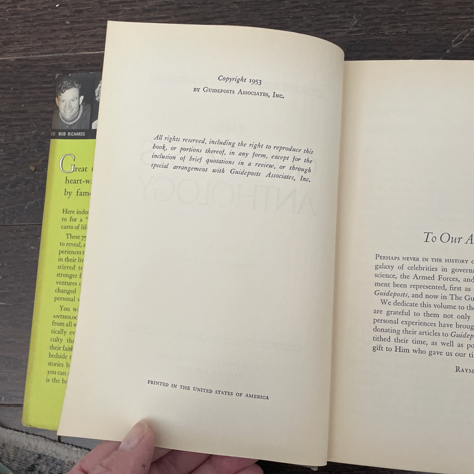 The Guideposts Anthology edited by Norman Vincent Peale 1953 HC Vintage