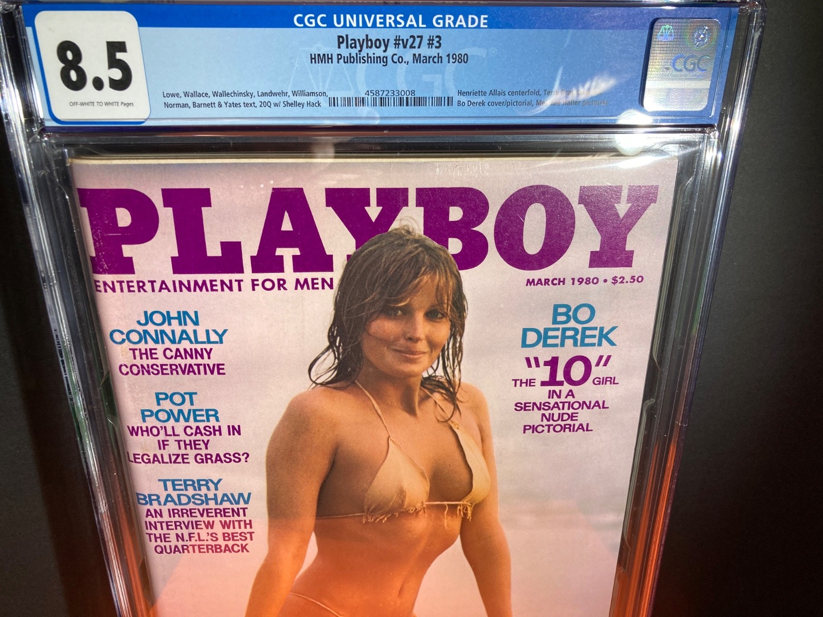 Playboy March 1980 BO DEREK CGC 8.5