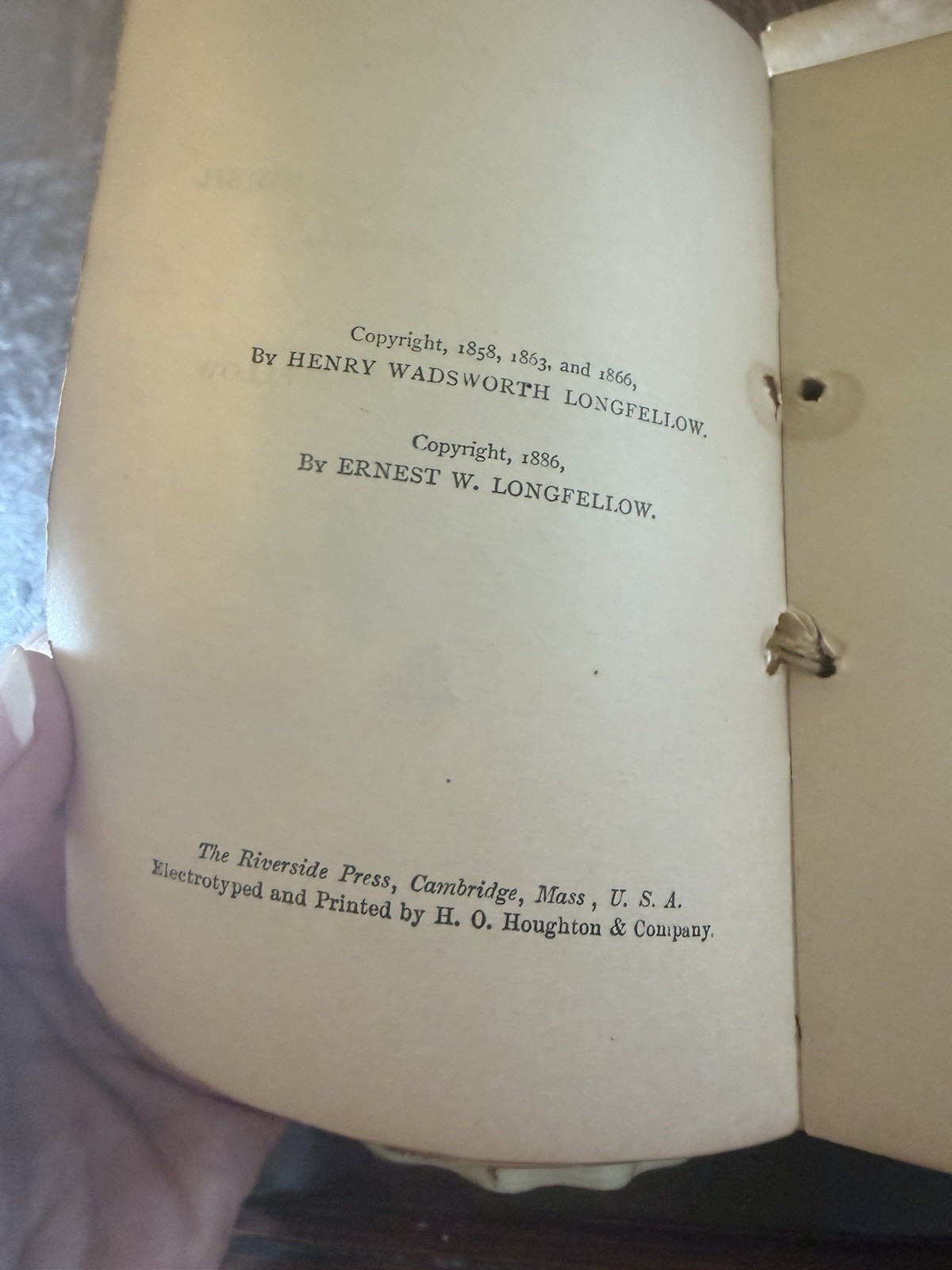 Vellum Cover Gold Leaf Antique Evangeline Longfellow Poem Book Rare Find! 1886