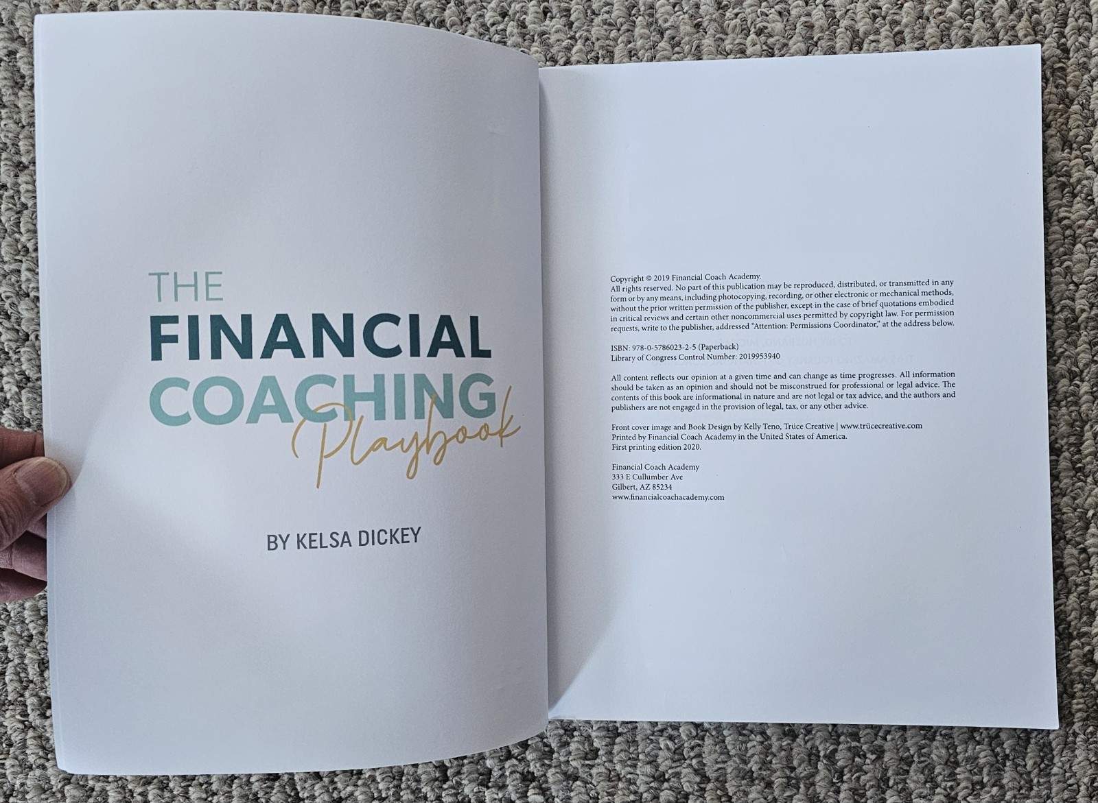 The Financial Coaching Playbook: How to – Paperback, by Dickey Kelsa – Like New