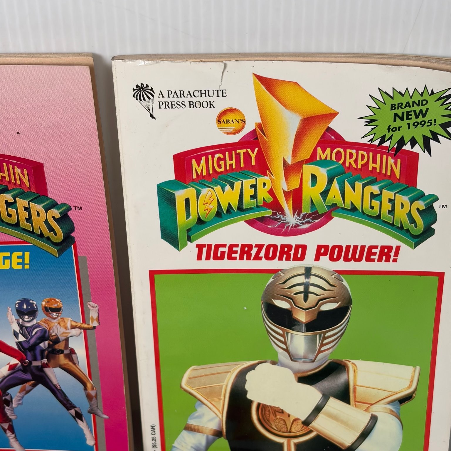 Mighty Morphin Power Rangers 6 Book Lot 1995 Grosset & Dunlap Vintage Kids