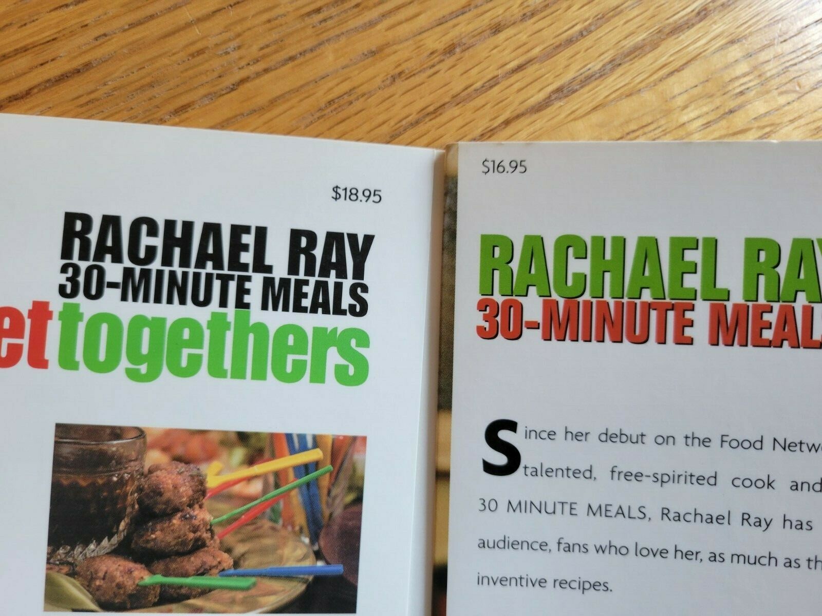 Lot Of 2 Rachael Ray 30-minute Meals Cookbooks 1st 2nd 247 and 243 pages