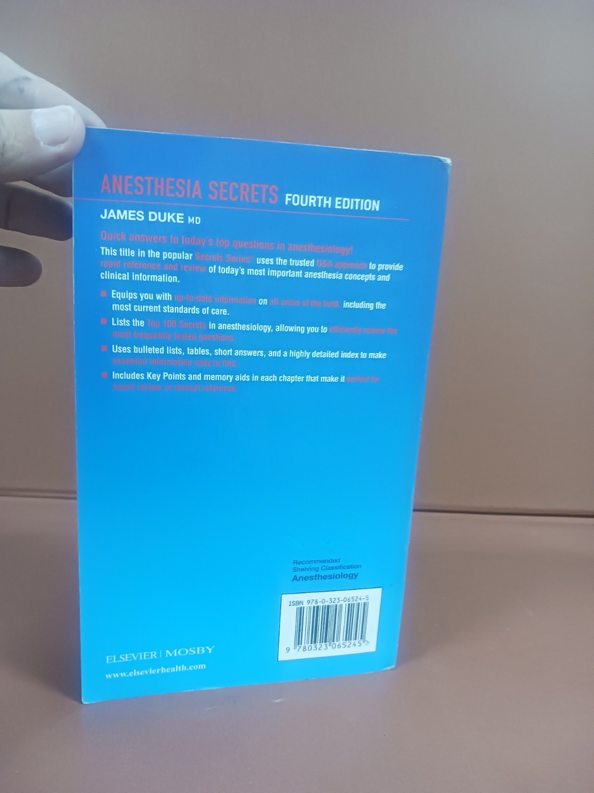 Anesthesia Secrets, 4e – Paperback By Duke MD MBA, James – GOOD