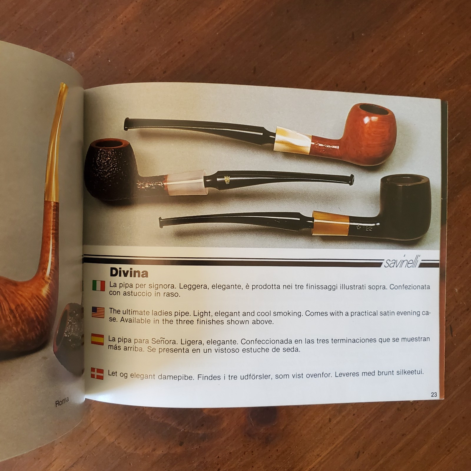 Savinelli Pipes Smoking Catalog Brochure Vintage 39 Pages