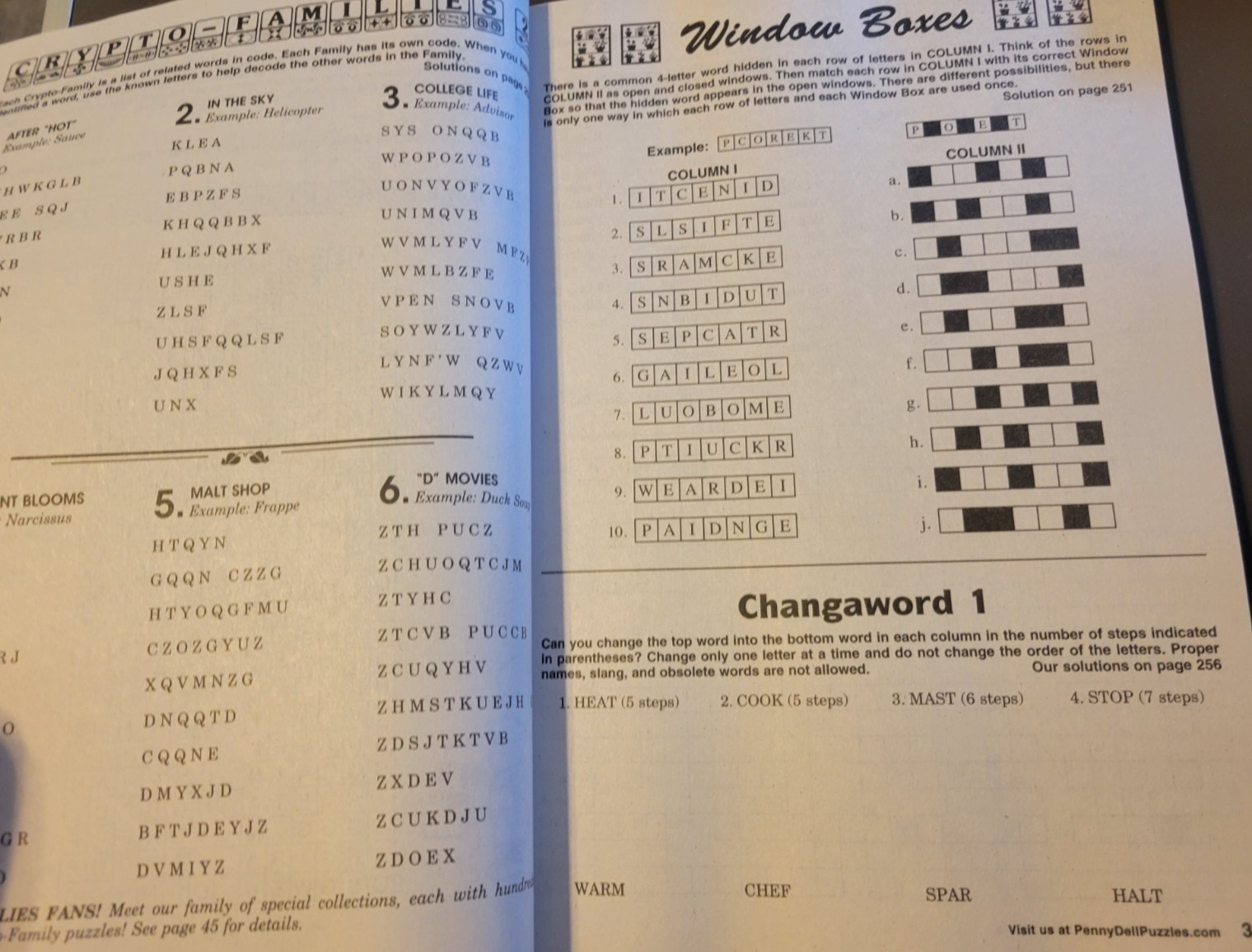 Classic Variety Puzzles Plus Crosswords – 256 Page Jumbo Special – by PENNYPRESS