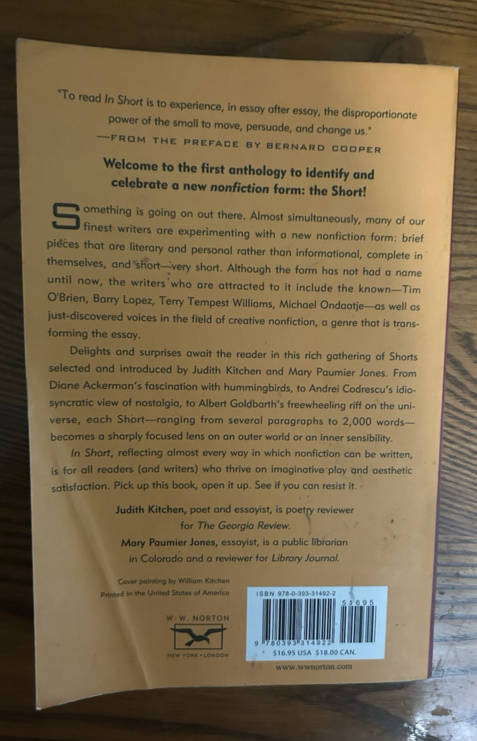 #676 In Short A Collection of Brief Creative Nonfiction by Kitchen & Jones