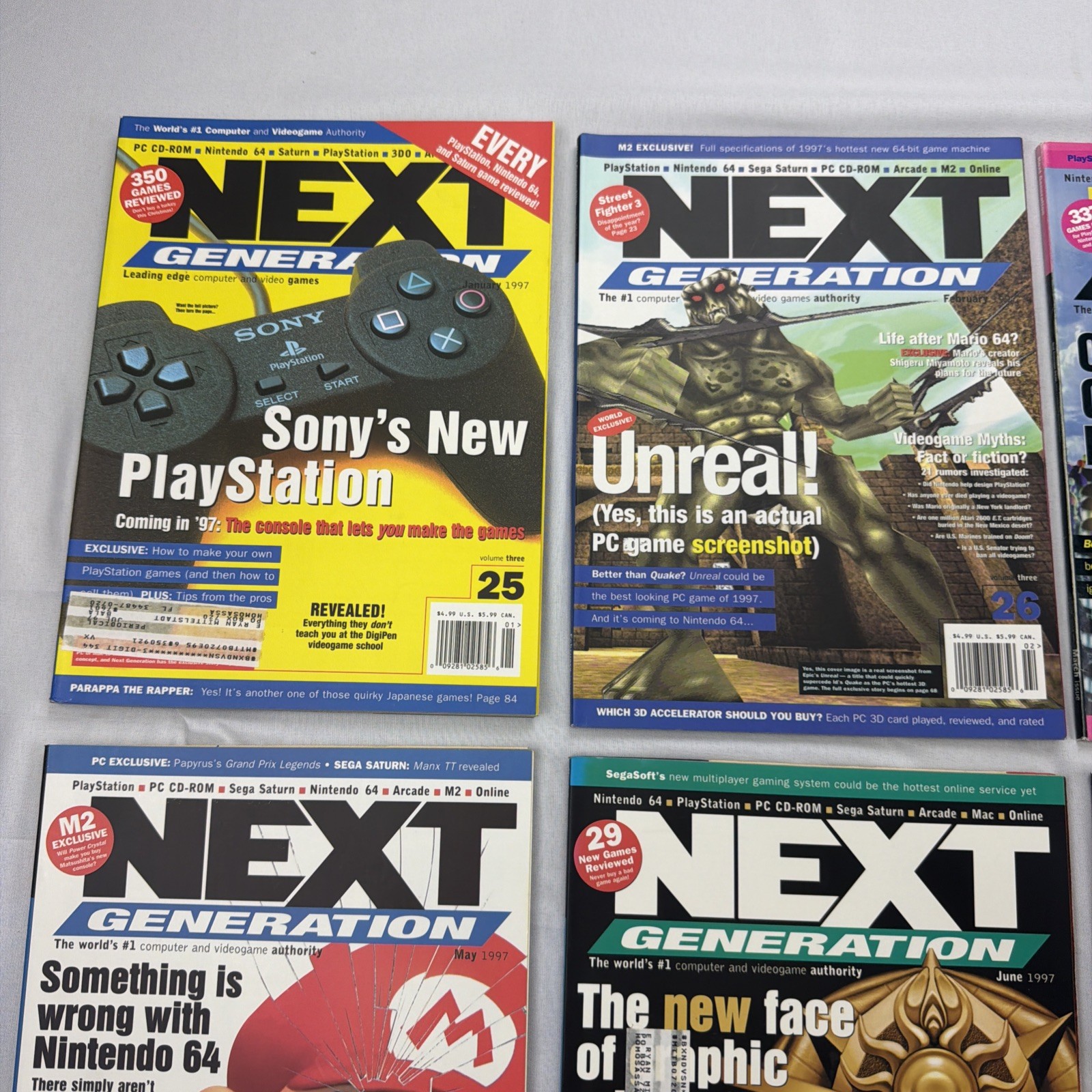 Vintage Next Generation Magazine Lot of 12 Issues 1997, Plus 6 Discs