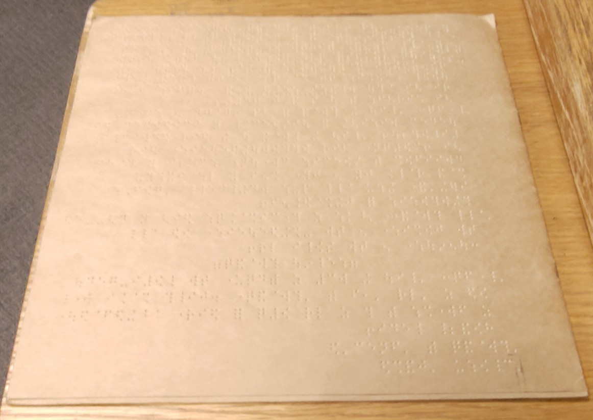 World Day of Prayer Service, Braille Grade 2, 3/3/1972 part II
