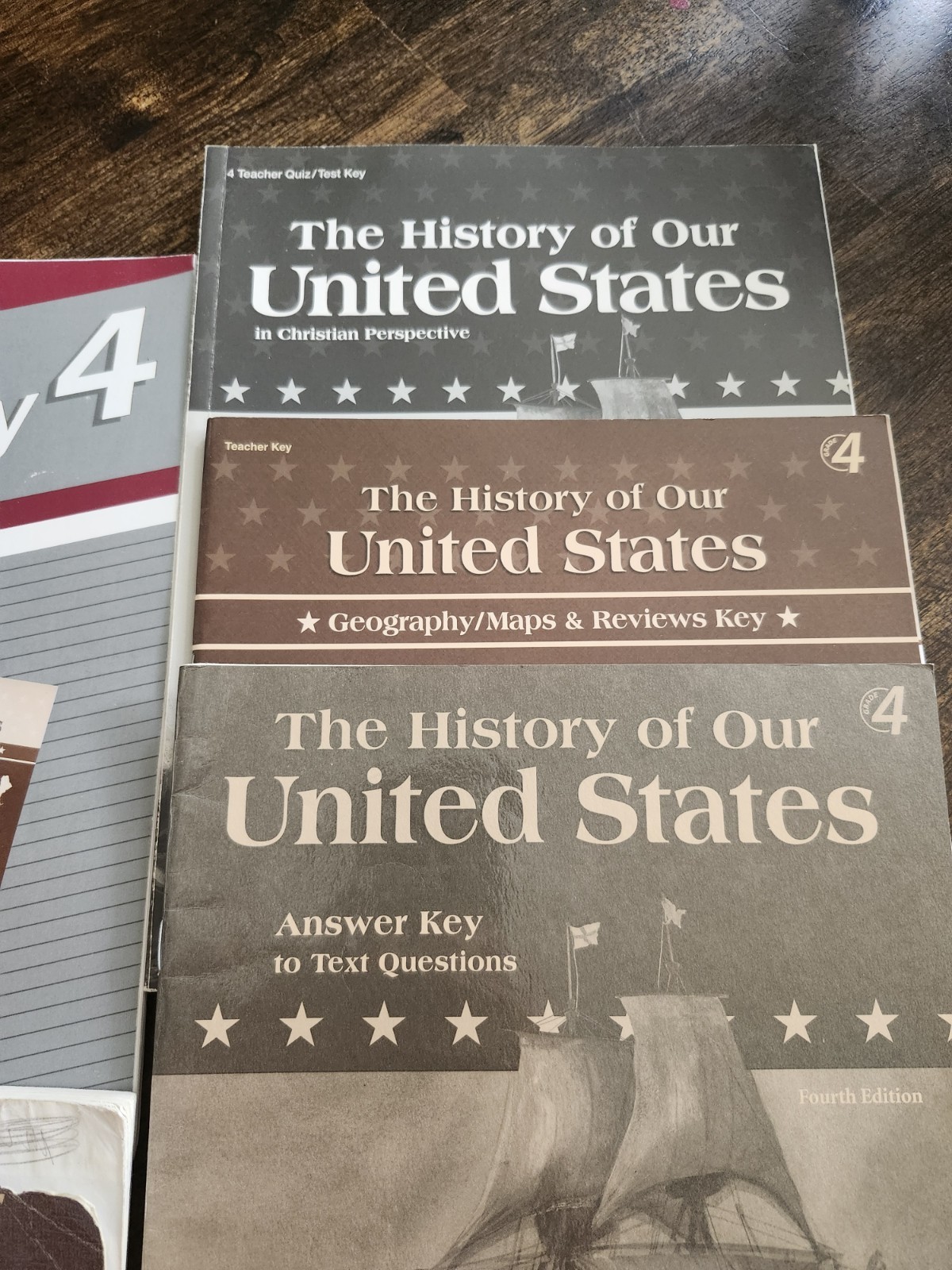 Abeka Homeschool Grade 4 History/Geography Lesson Plan, Text Book & Answer Keys