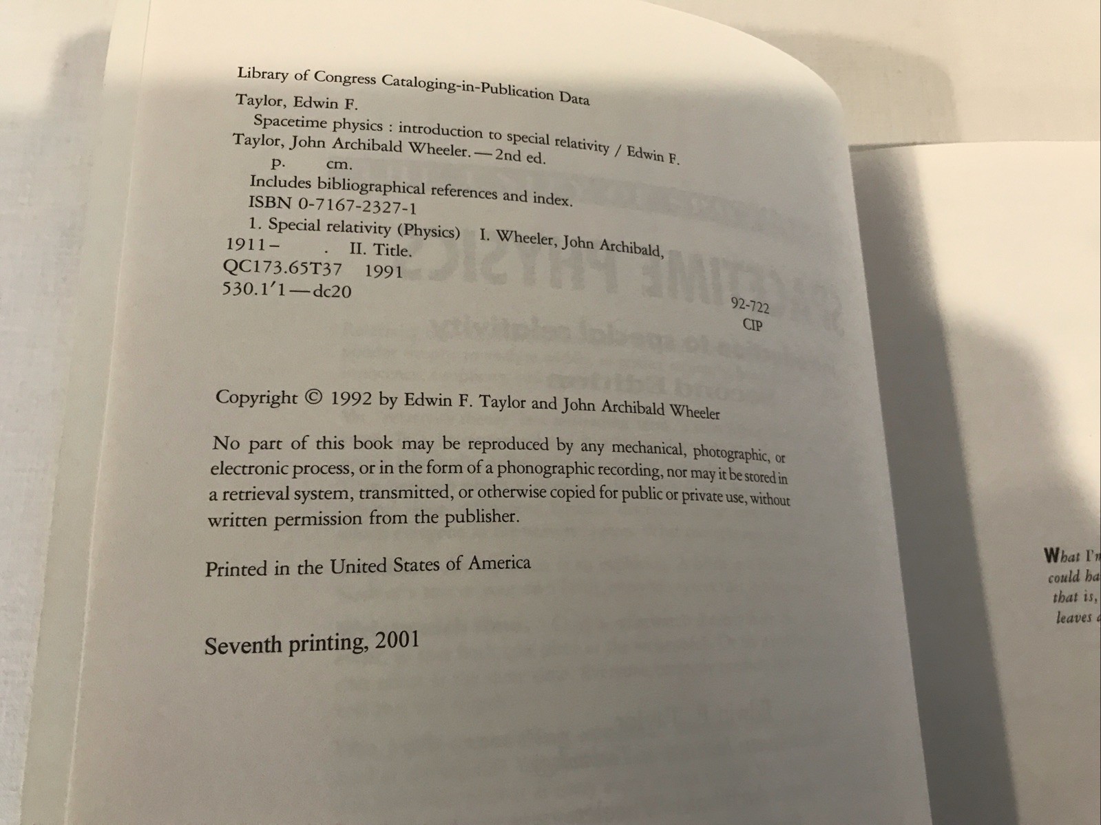 Spacetime Physics Paperback Book By Edwin F Taylor New Unread Copy