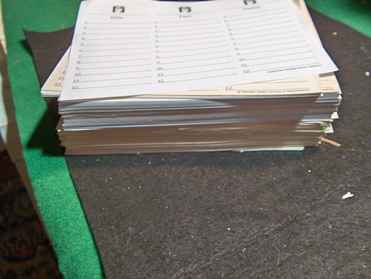Scattergories Refill Lists / Pads 500 LOOSE Single Sheets Scattergories 26oz