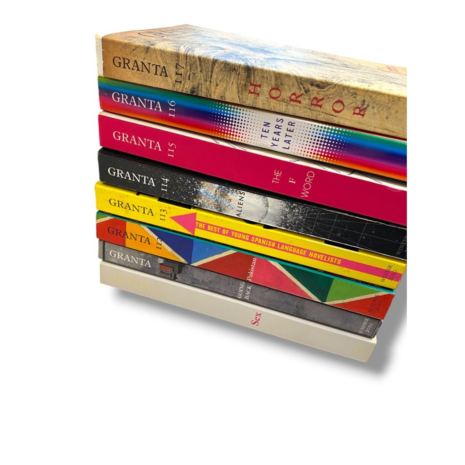 The Magazine of New Writing Issues of Granta 8 Paperback Books 110-117