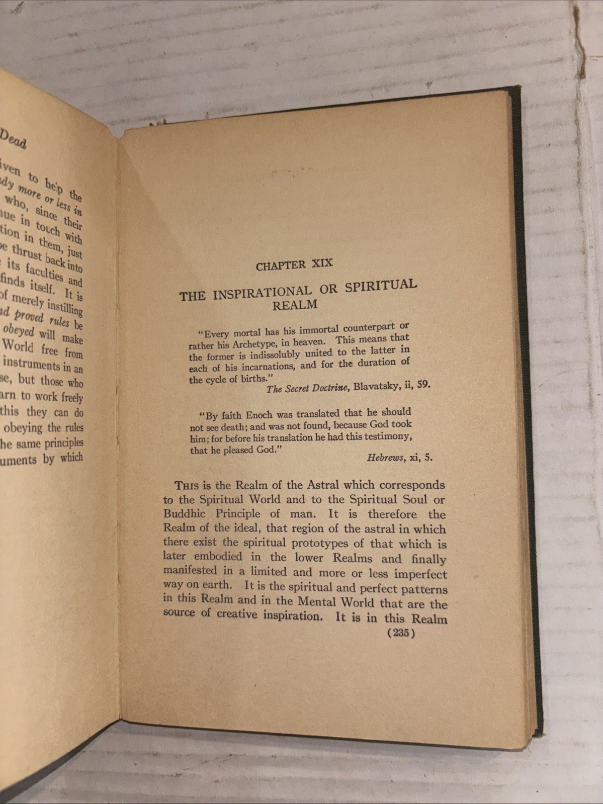Realms of the Living Dead – Curtiss 1917 1st Printing Hardcover Mysticism Occult