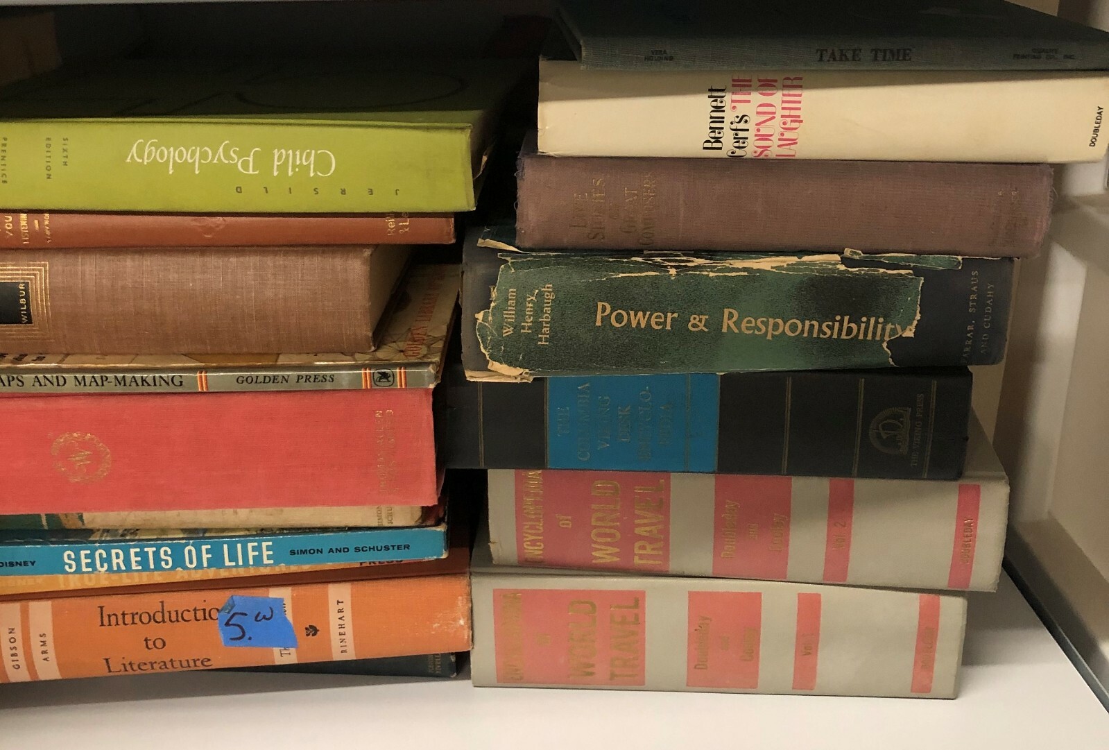 Lot of 10 Vintage Antique Rare Old Decor Hardcover Books – Mixed Color – Random