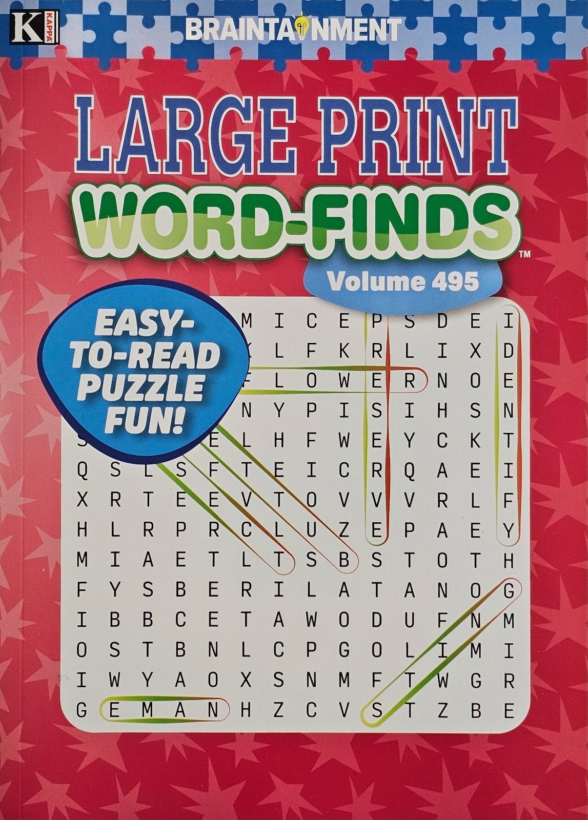 20 Large Print Word-Finds Puzzle Books Kappa Games Vol #491-516 ~ Search,Hunt