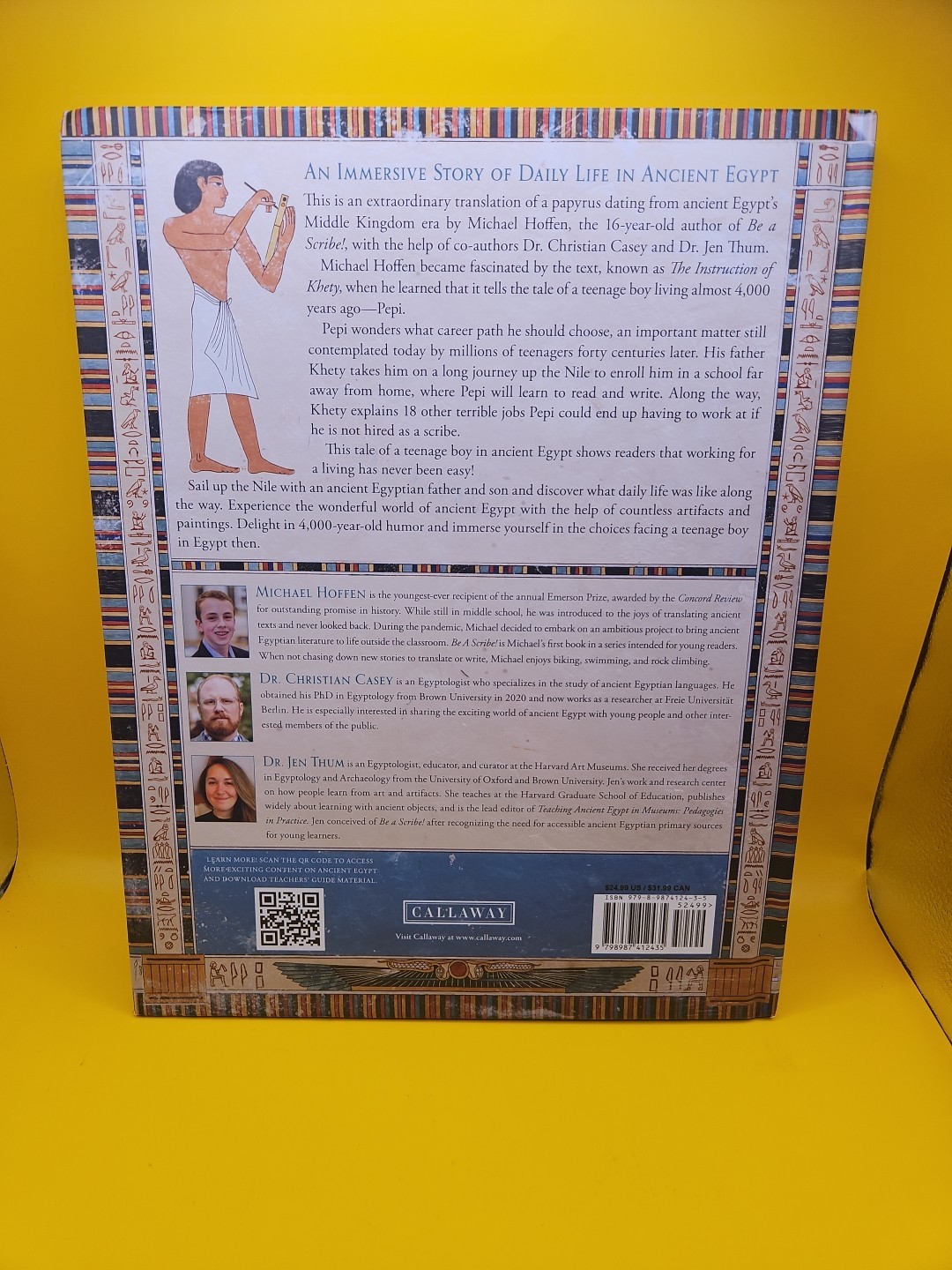 Be a Scribe! – Working for a Better Life in Ancient Egypt by Michael Hoffen