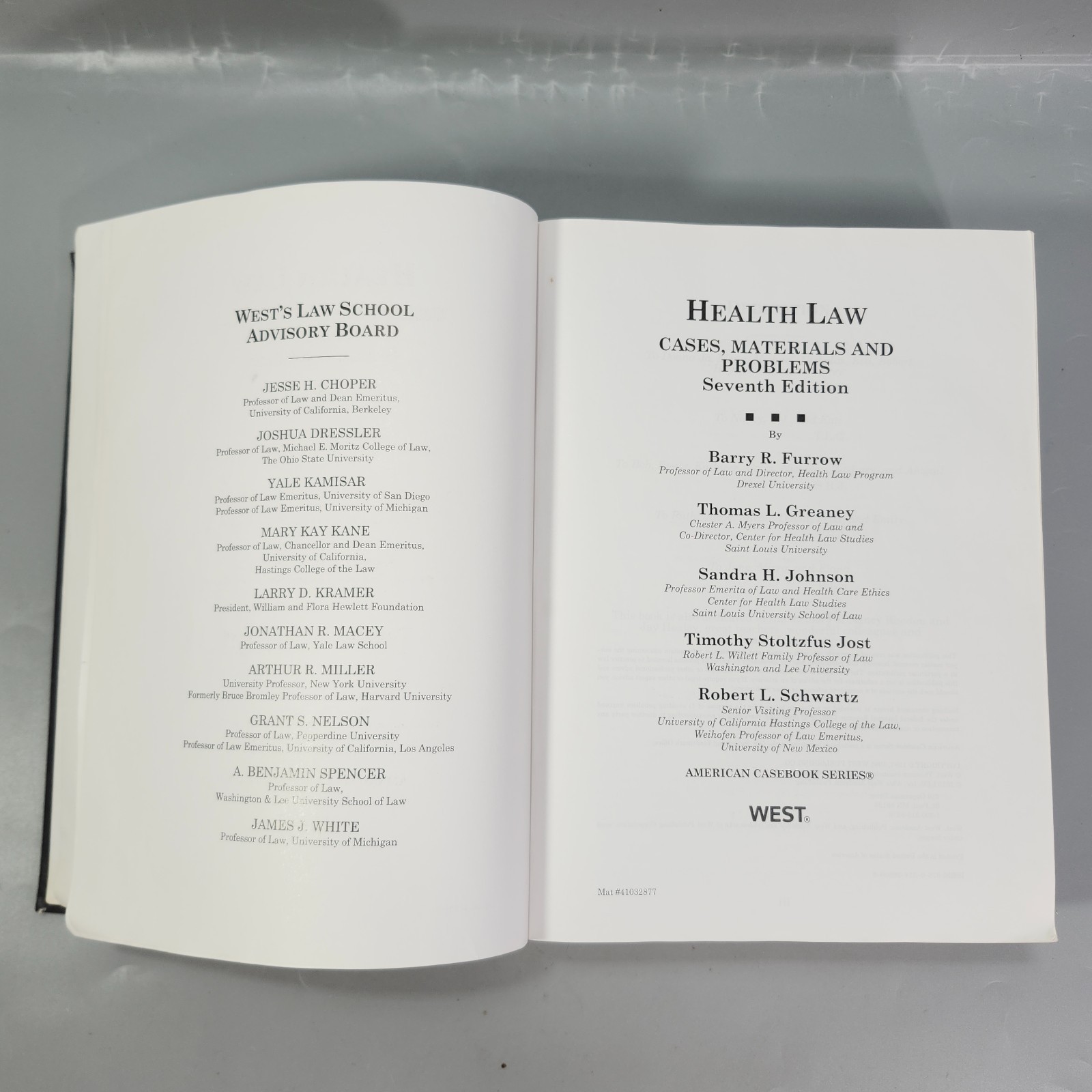 Health Law Cases 7th Ed HC Book West Law School 2013 American Casebook Series