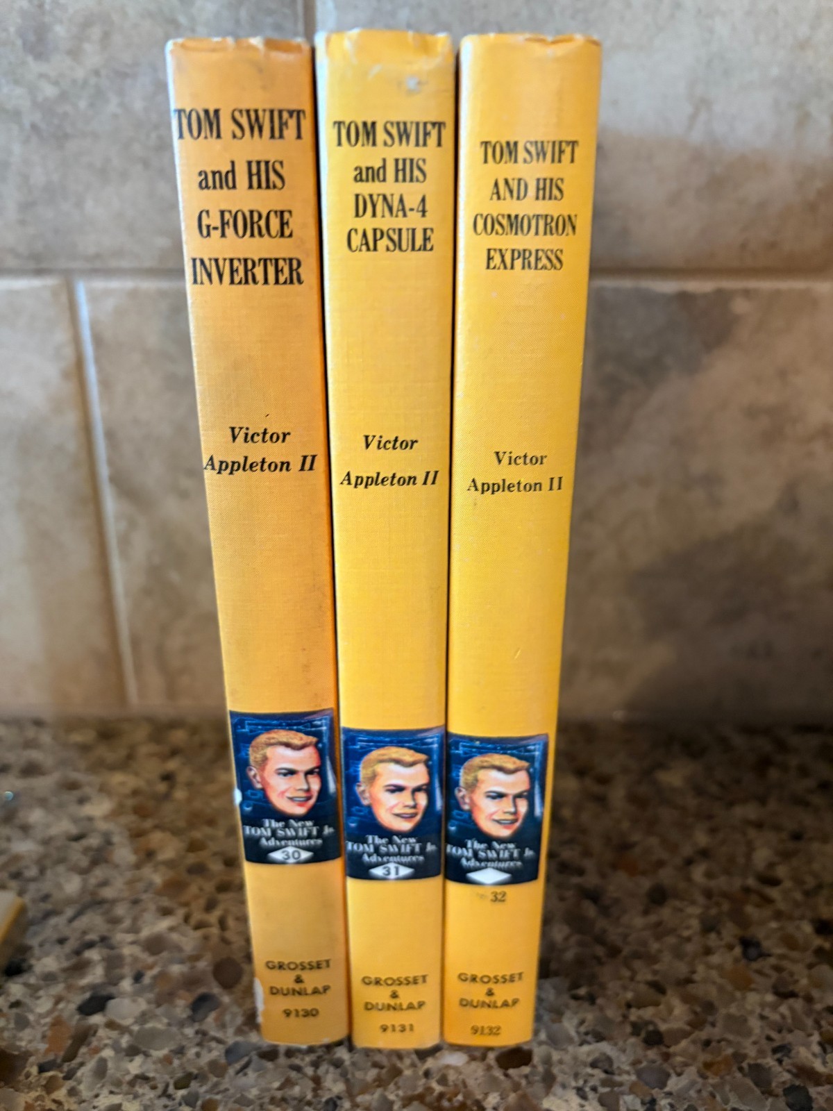 Tom Swift Books #30 G-Force Inverter #31 Dyna-4 Capsule #32 Cosmotron Express G+