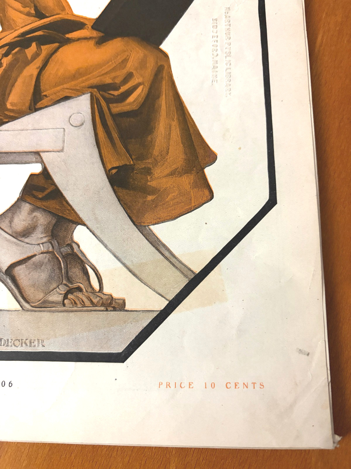 Collier’s Mag October 6 1906 Sexy SCRIBE – JC Leyendecker Art – from Bound Book